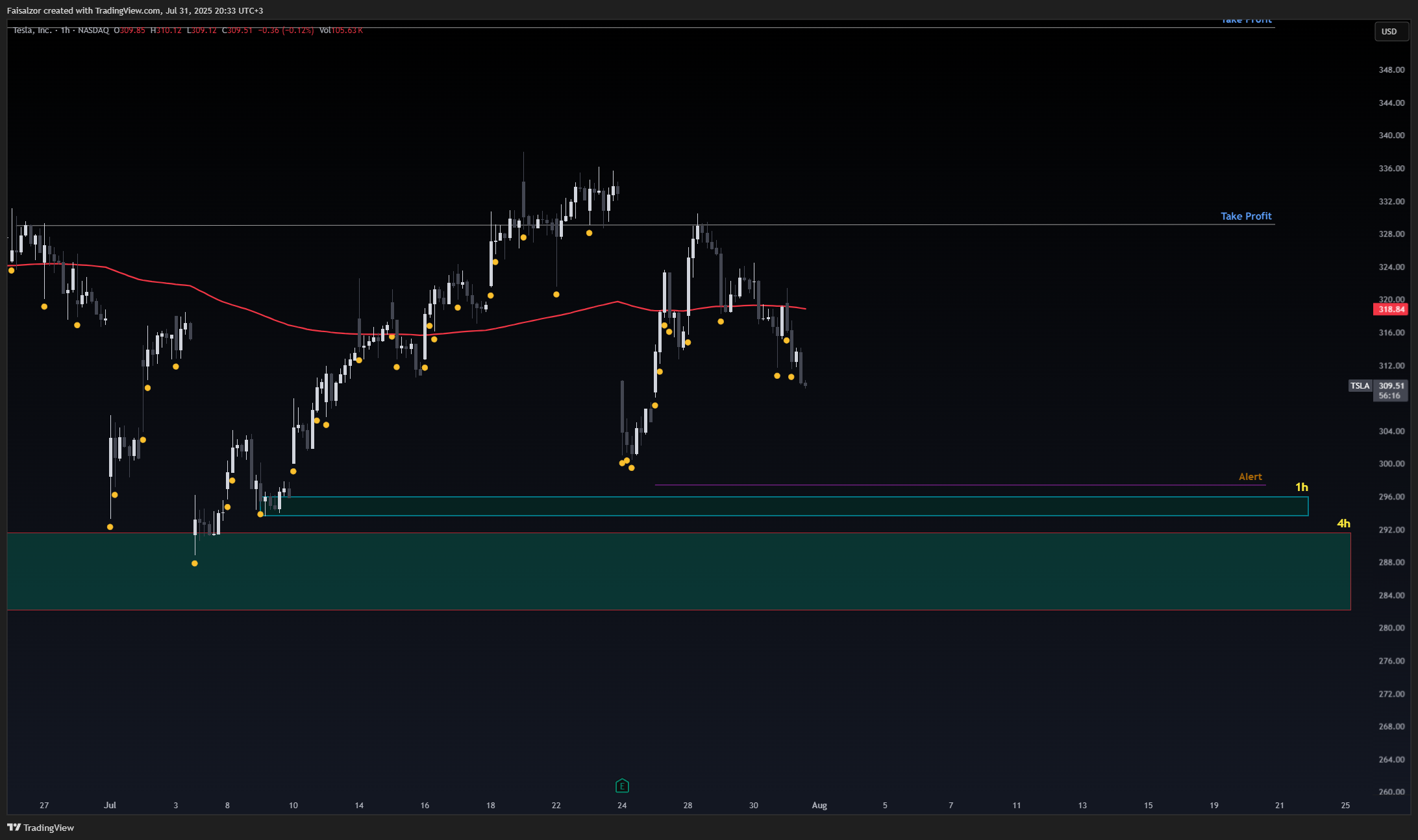 BATS:TSLA Chart Image by Faisalzor