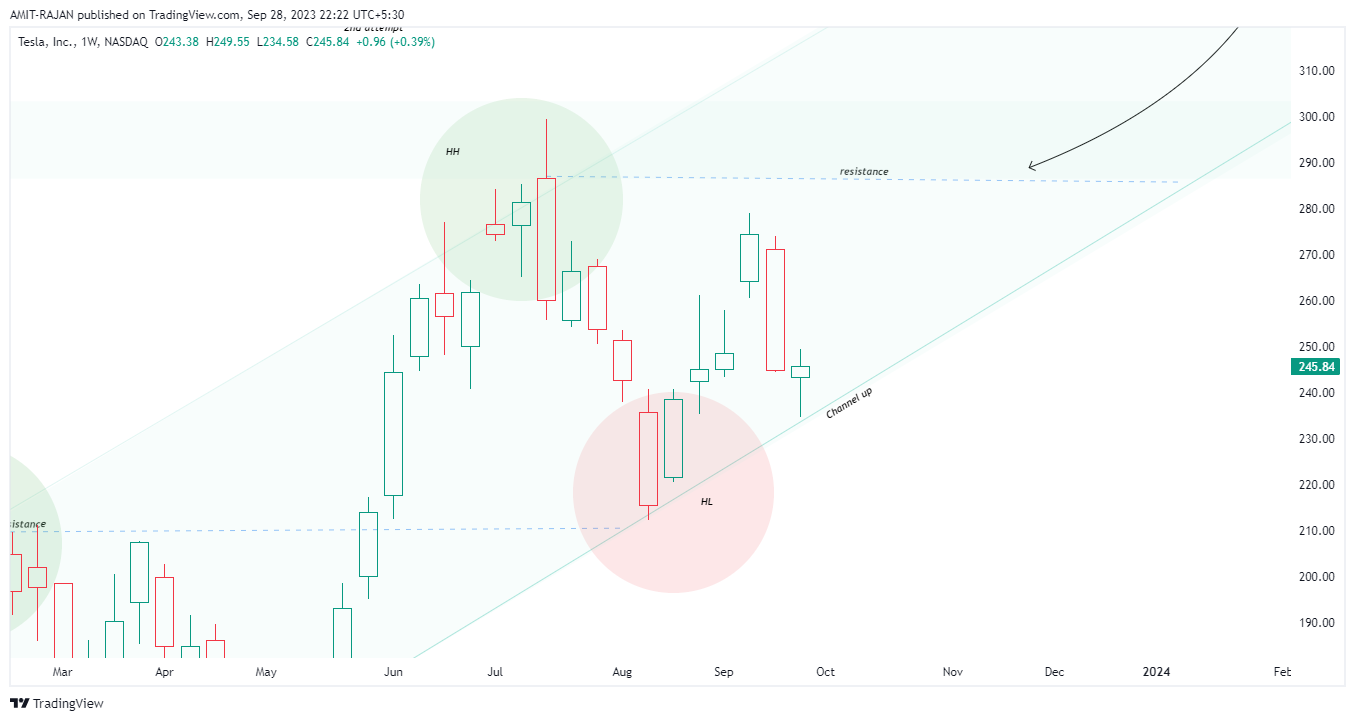 BATS:TSLA Chart Image by AMIT-RAJAN