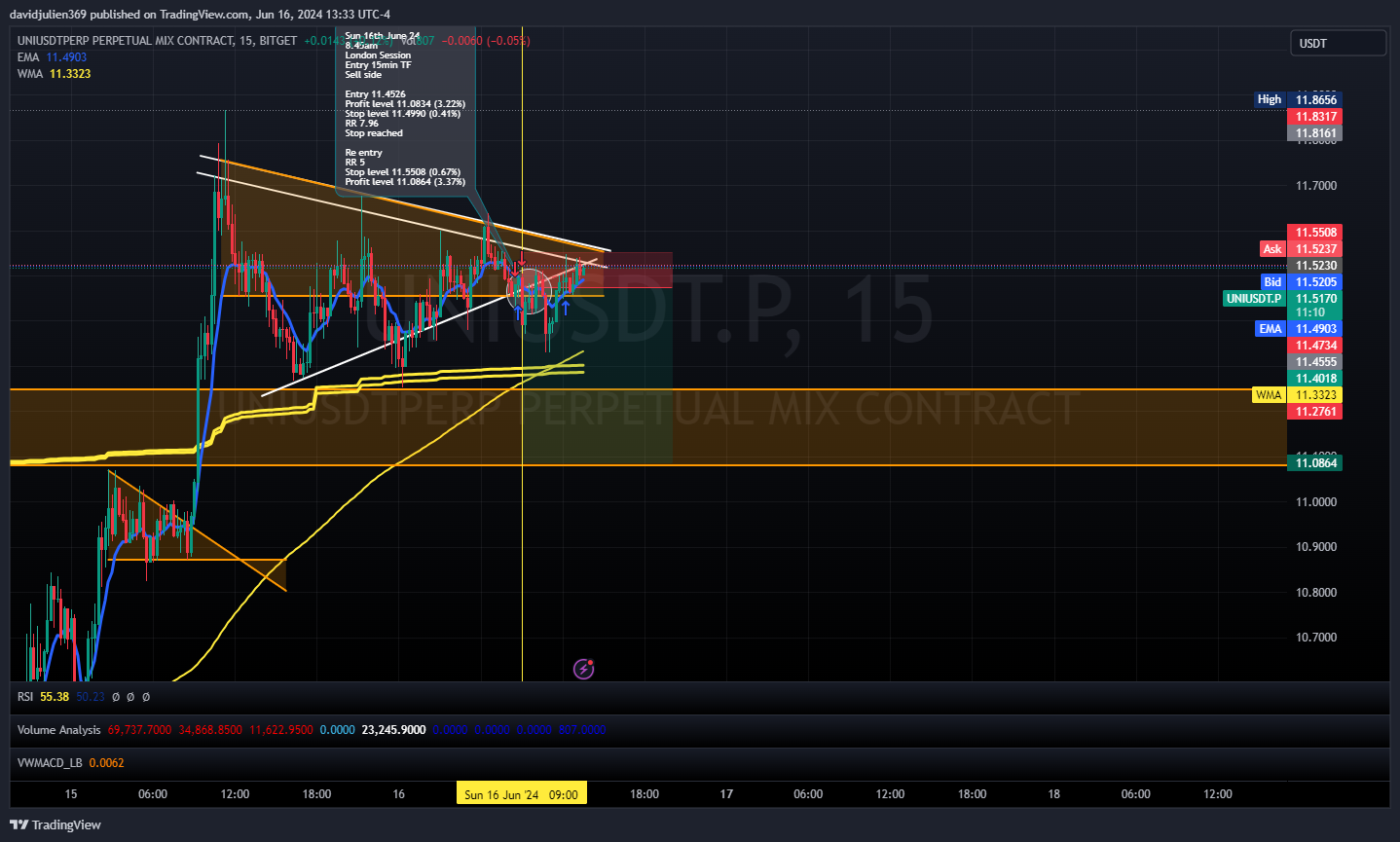 BITGET:UNIUSDT.P Chart Image by davidjulien369