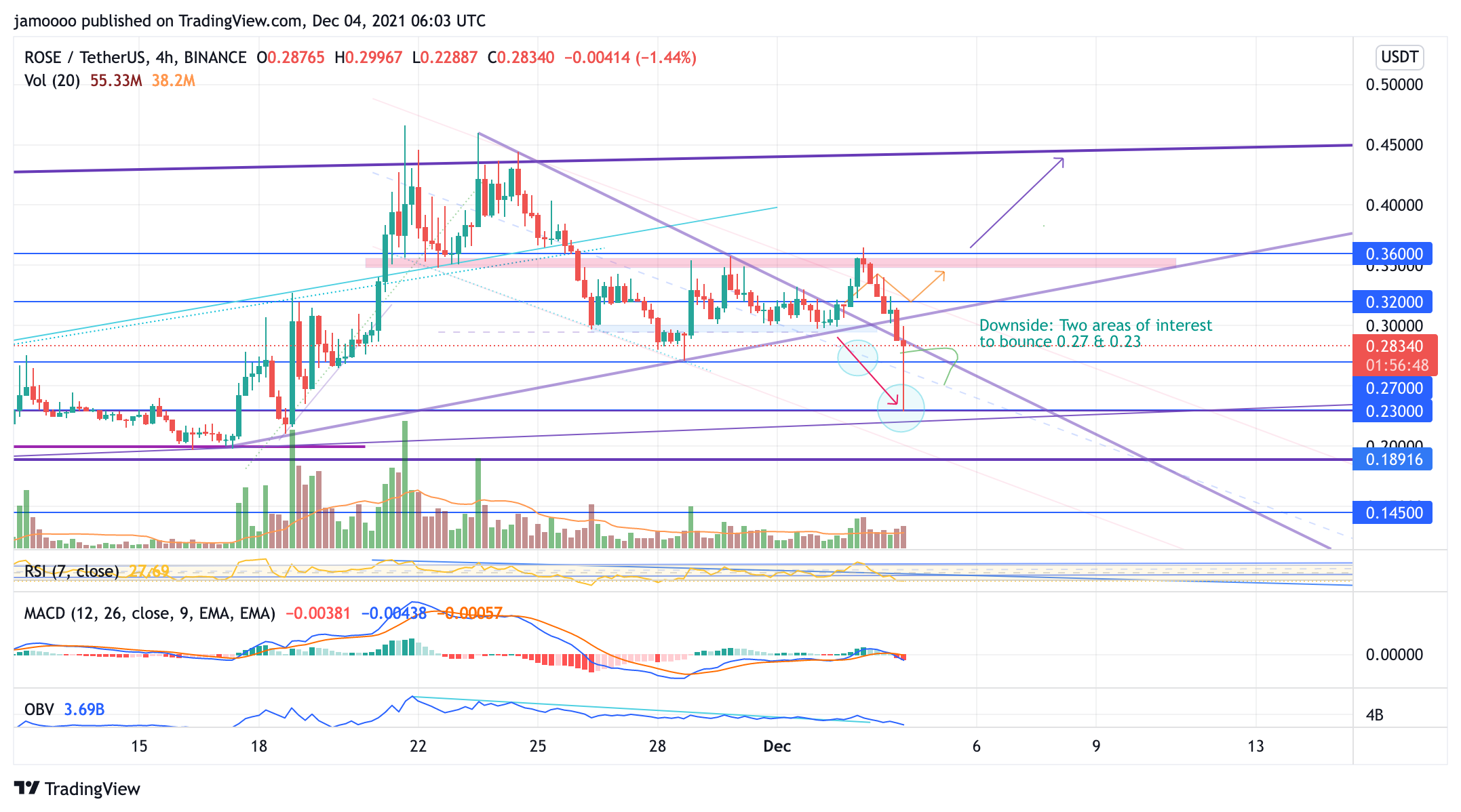 BINANCE:ROSEUSDT Chart Image by jamoooo