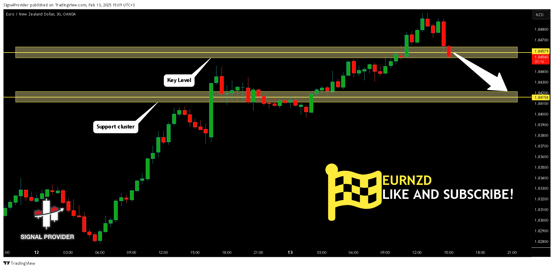 OANDA:EURNZD Chart Image by SignalProvider