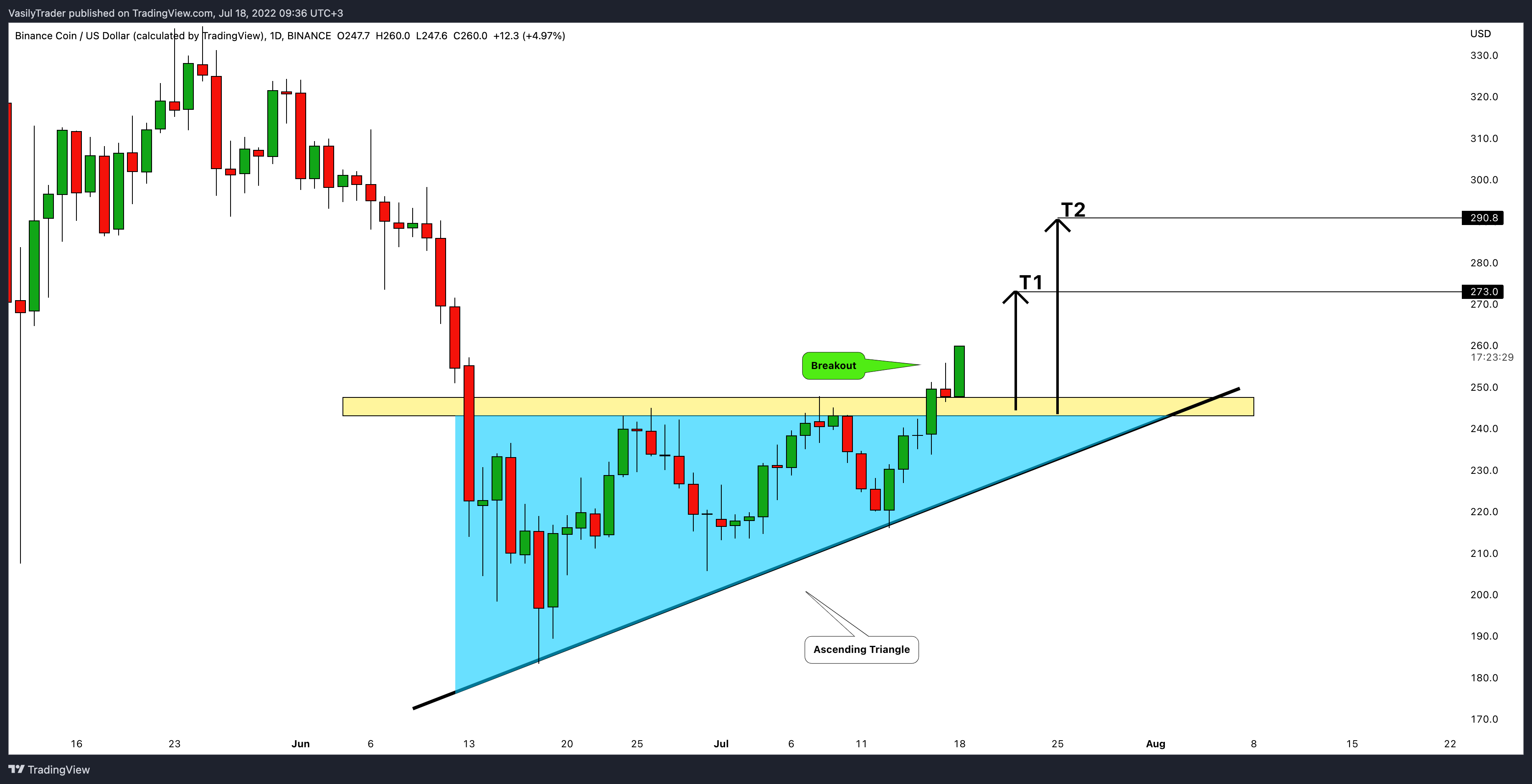BINANCE:BNBUSD Chart Image by VasilyTrader