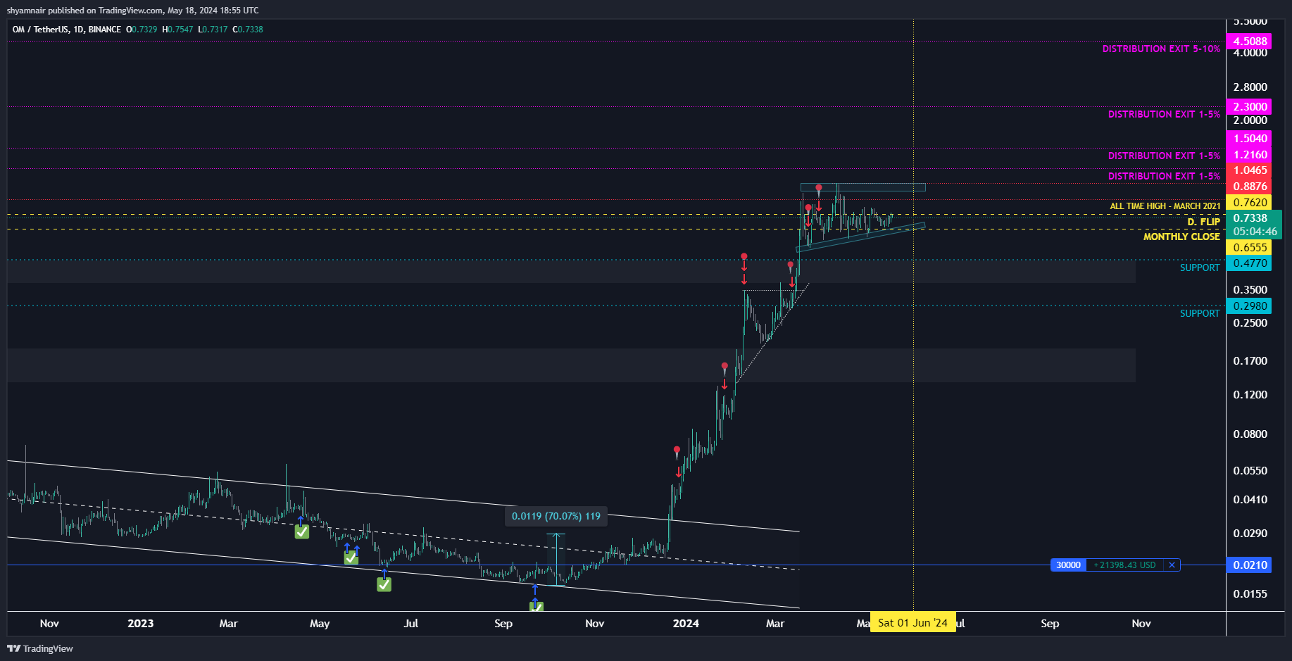 BINANCE:OMUSDT Chart Image by shyamnair