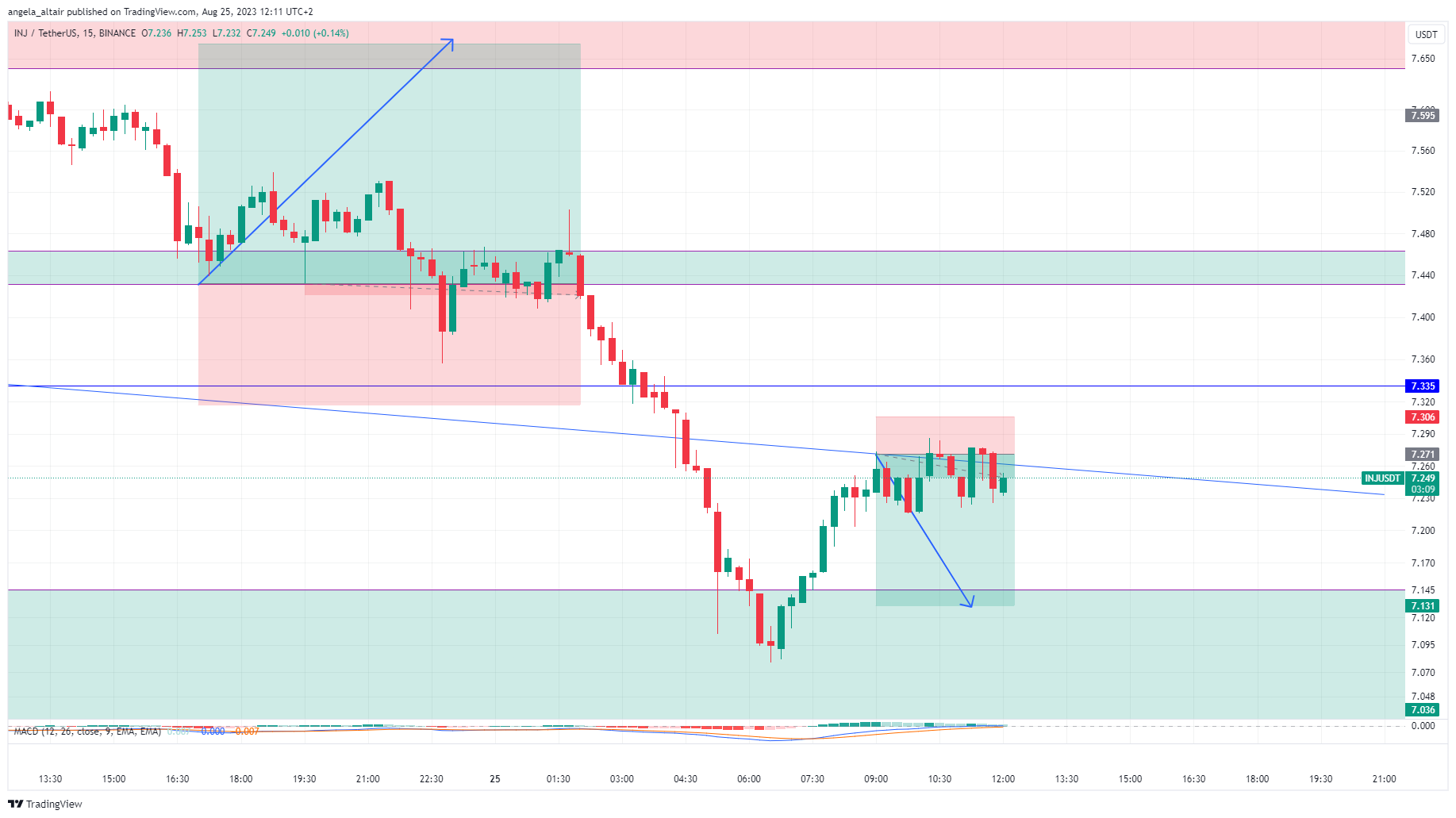 BINANCE:INJUSDT Chart Image by angela_altair