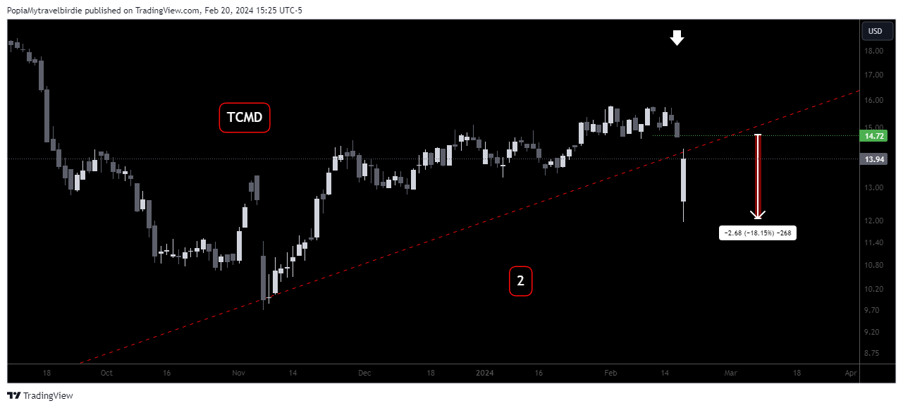 BATS:TCMD Chart Image by PopiaMytravelbirdie