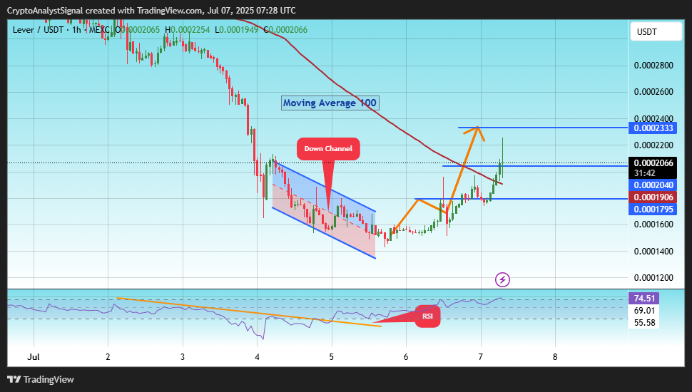 MEXC:LEVERUSDT Chart Image by CryptoAnalystSignal