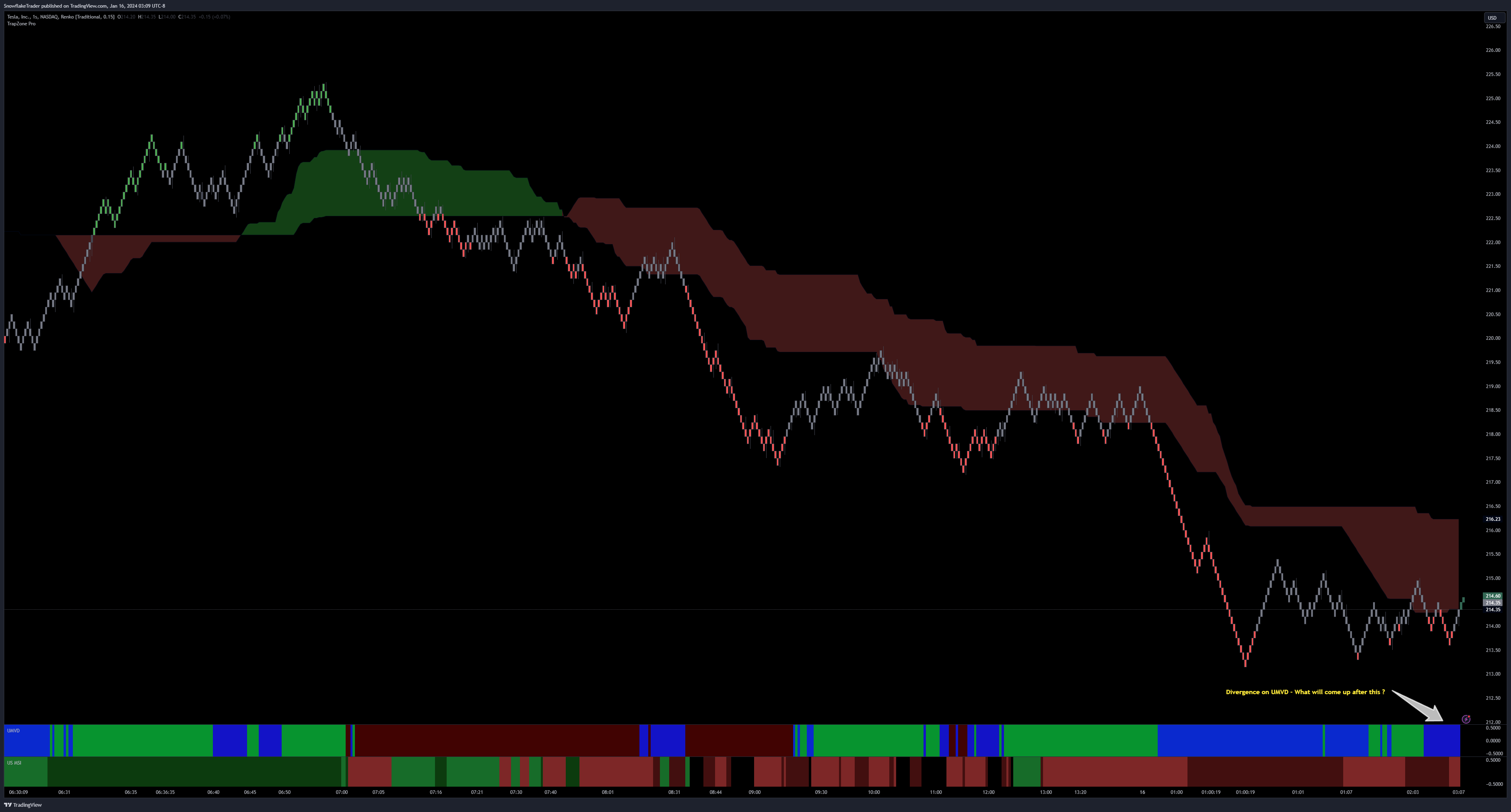 NASDAQ:TSLA Chart Image by SnowflakeTrader
