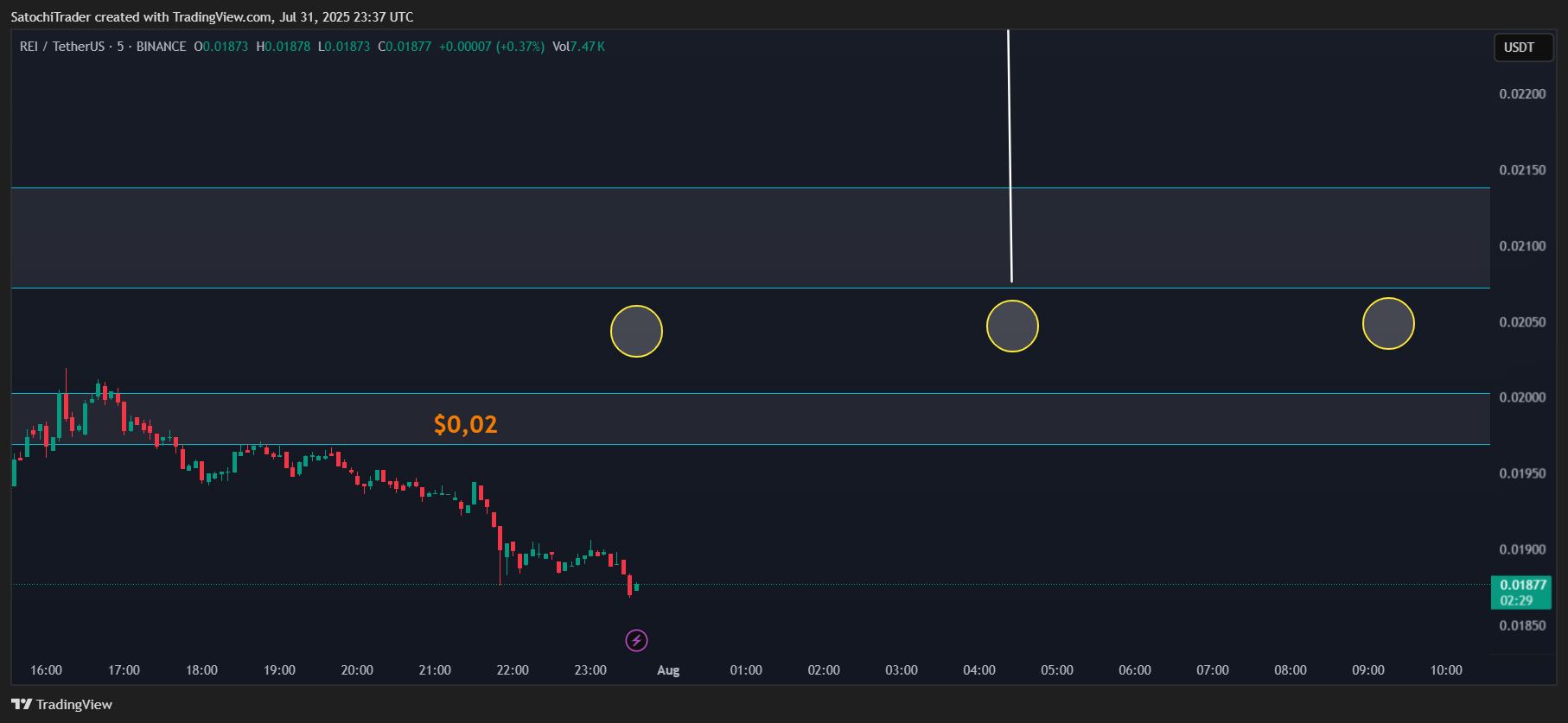BINANCE:REIUSDT Chart Image by SatochiTrader