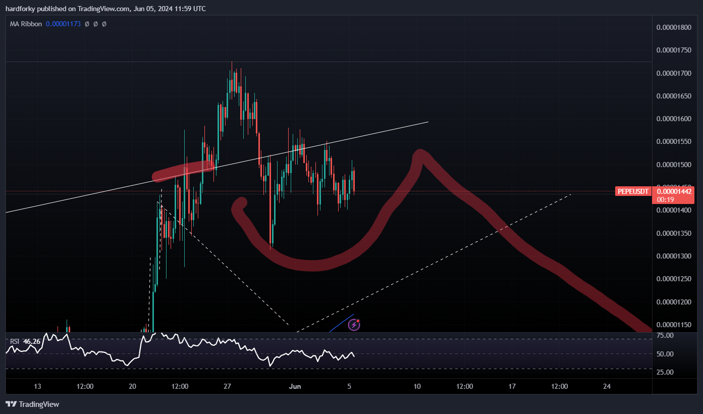 BINANCE:PEPEUSDT Chart Image by hardforky