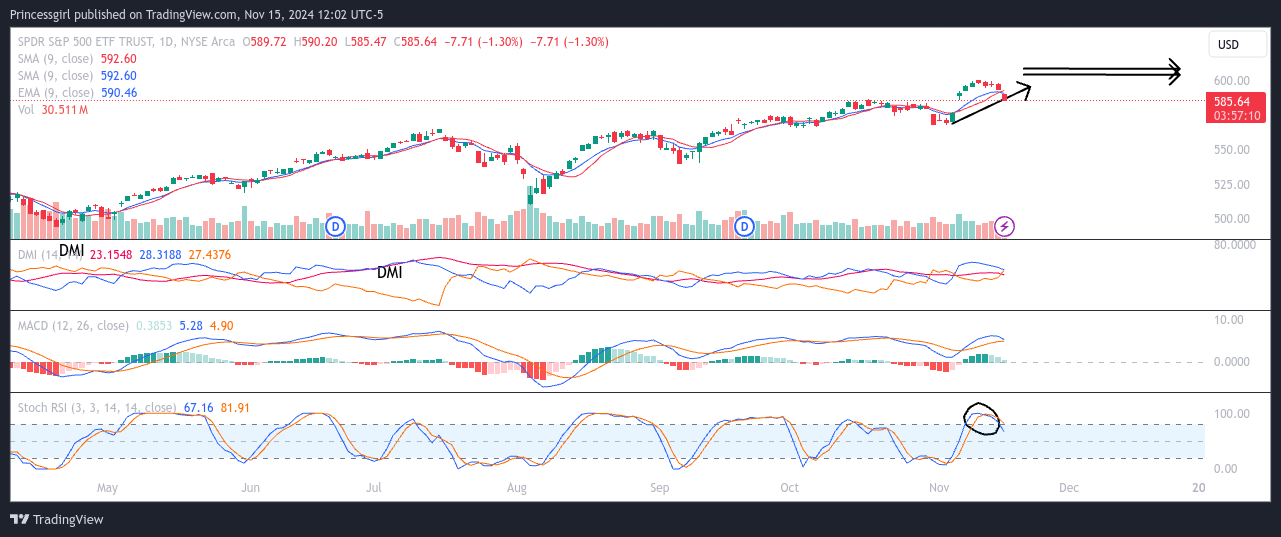 AMEX:SPY Chart Image by Princessgirl