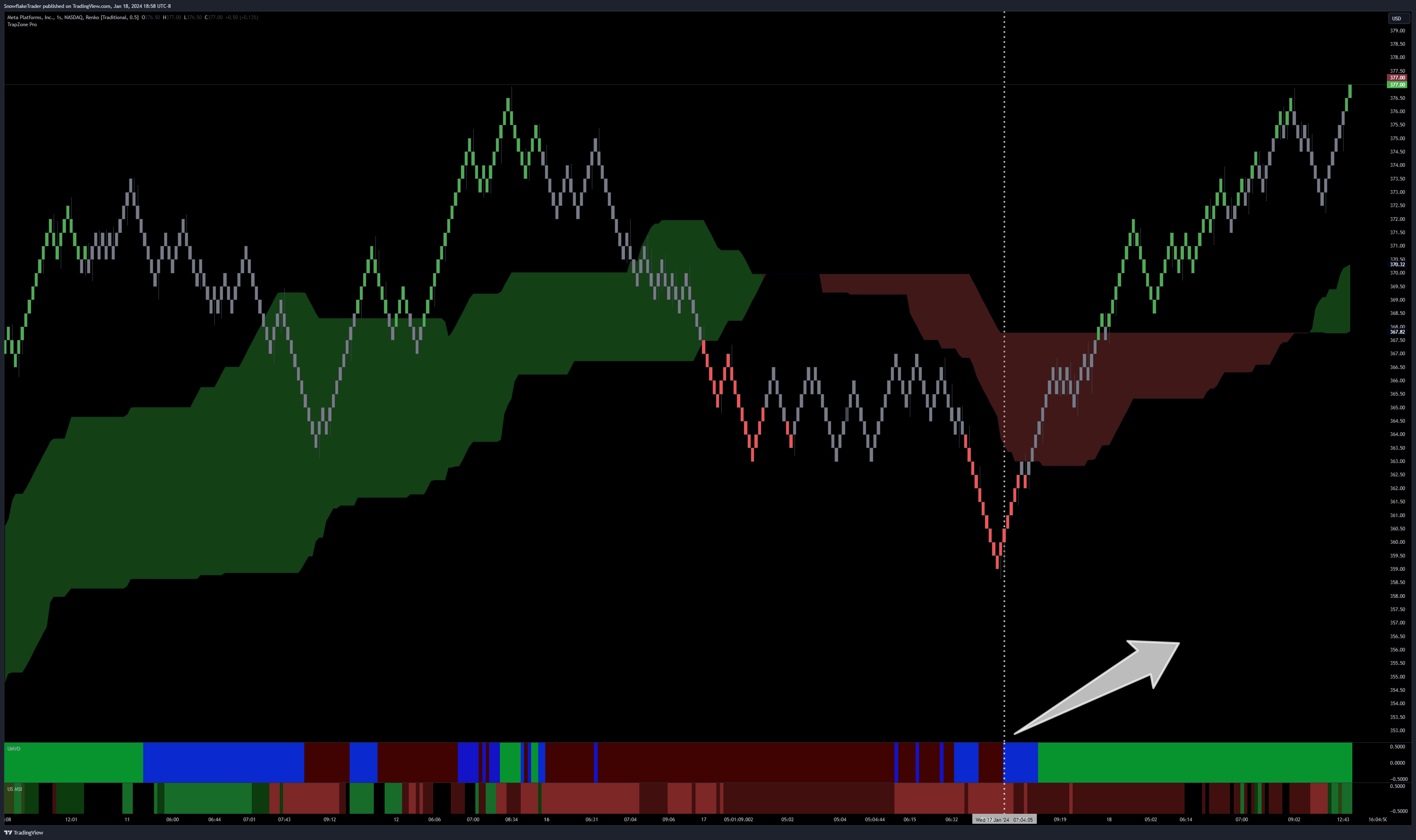 NASDAQ:META Chart Image by SnowflakeTrader