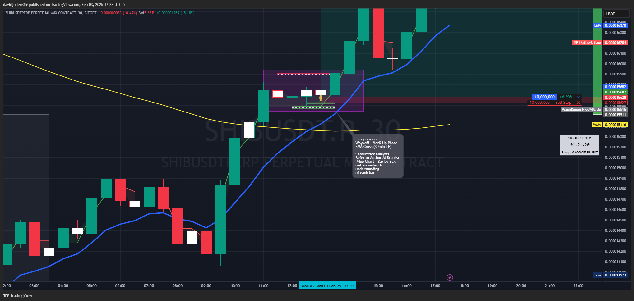 BITGET:SHIBUSDT.P Chart Image by davidjulien369