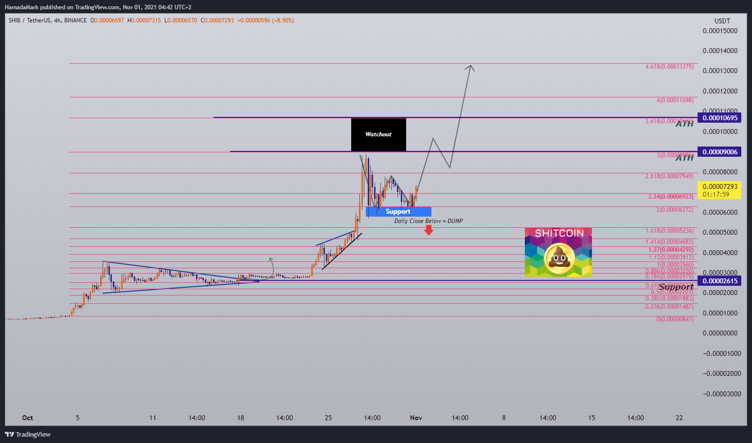 BINANCE:SHIBUSDT Chart Image by HamadaMark
