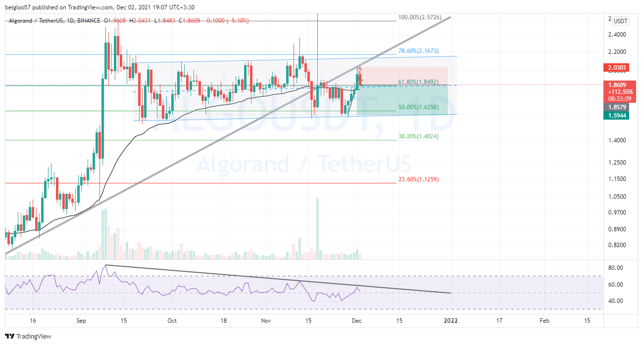 BINANCE:ALGOUSDT Chart Image by beigloo57