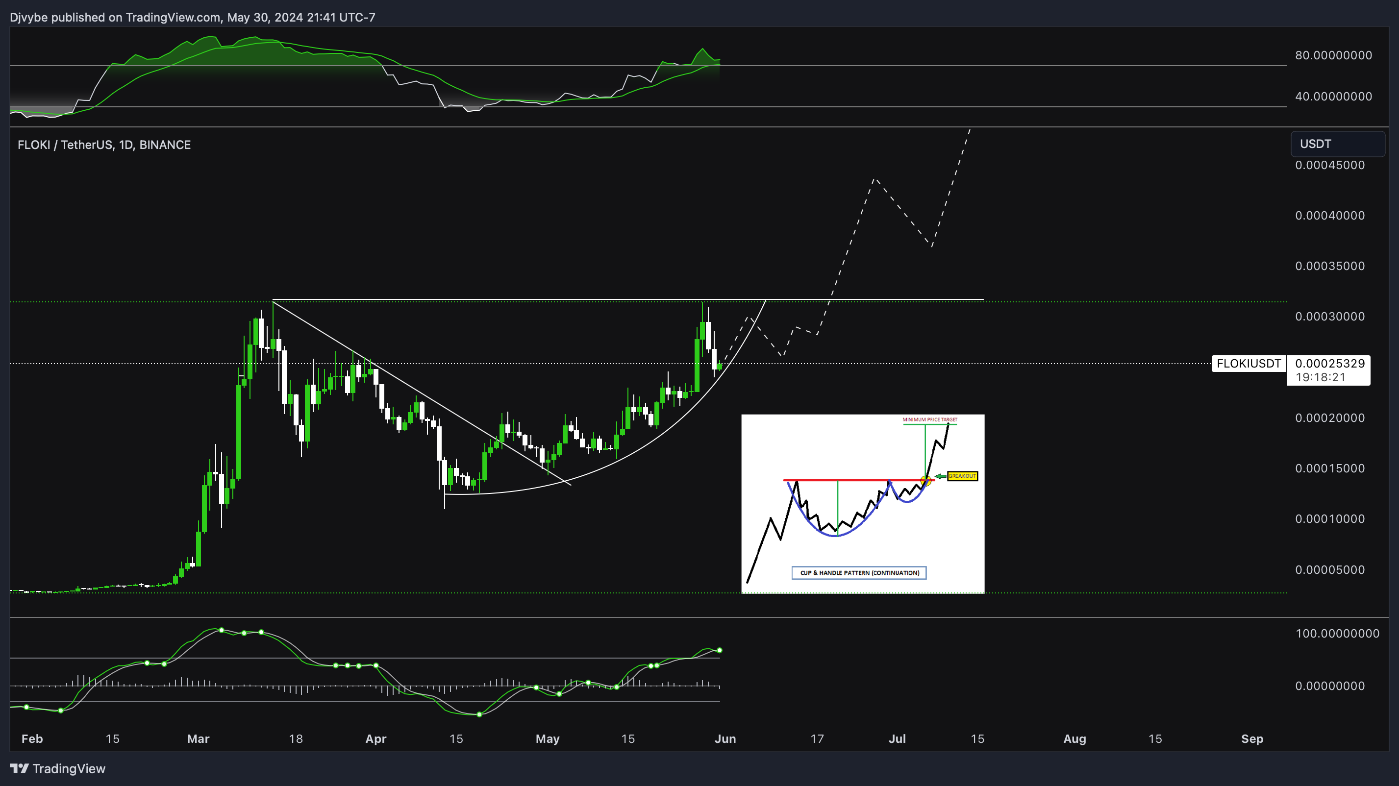 BINANCE:FLOKIUSDT Chart Image by Djvybe