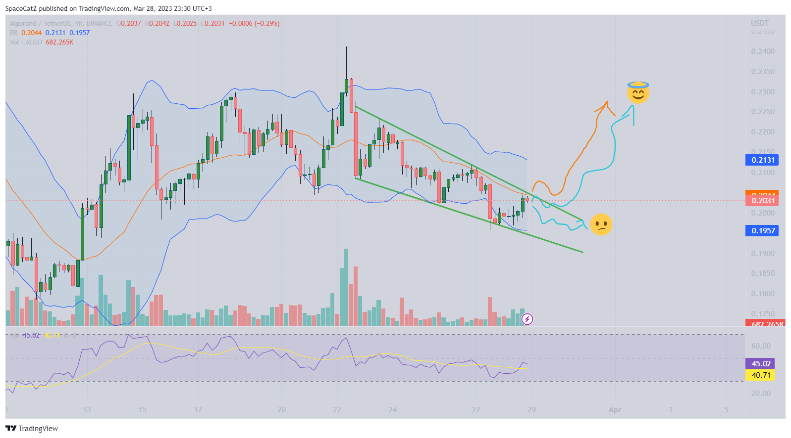BINANCE:ALGOUSDT Chart Image by SpaceCatZ