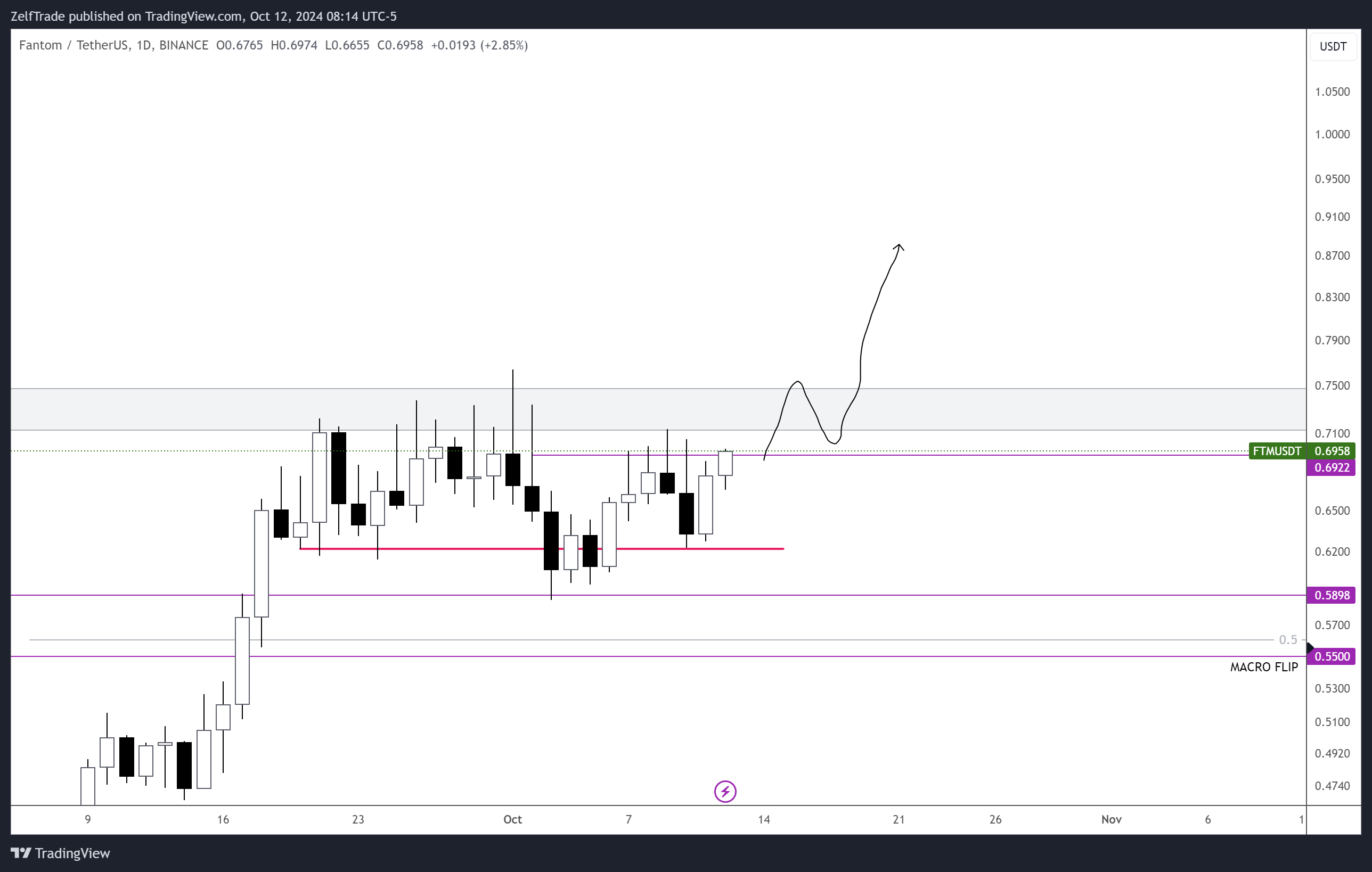 BINANCE:FTMUSDT Chart Image by ZelfTrade