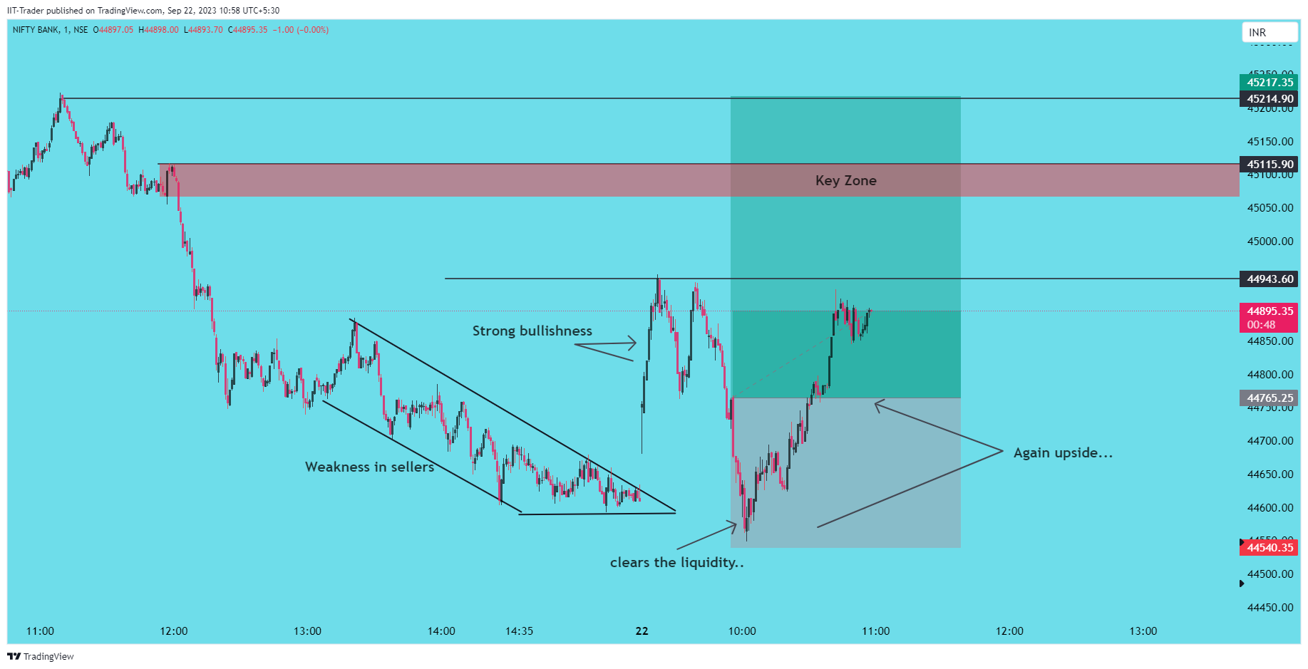 NSE:BANKNIFTY Chart Image by IIT-Trader