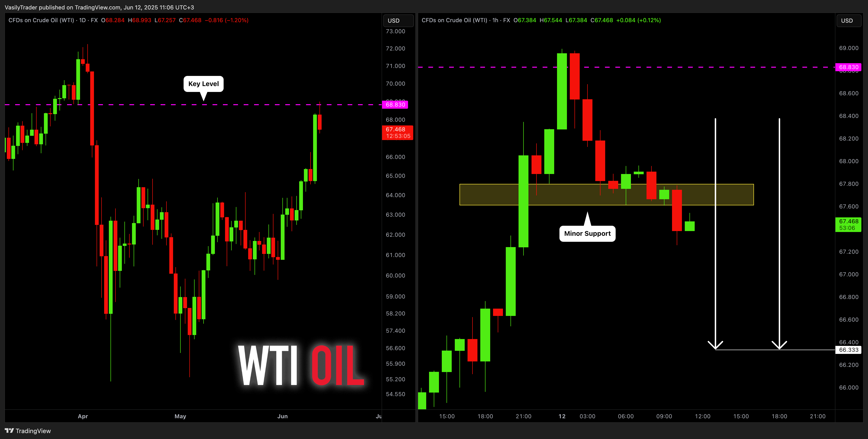FX:USOIL Chart Image by VasilyTrader