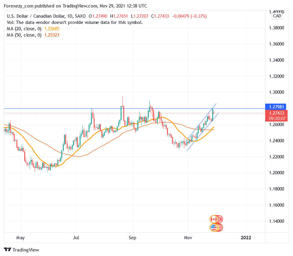 SAXO:USDCAD Chart Image by Forexezy_com
