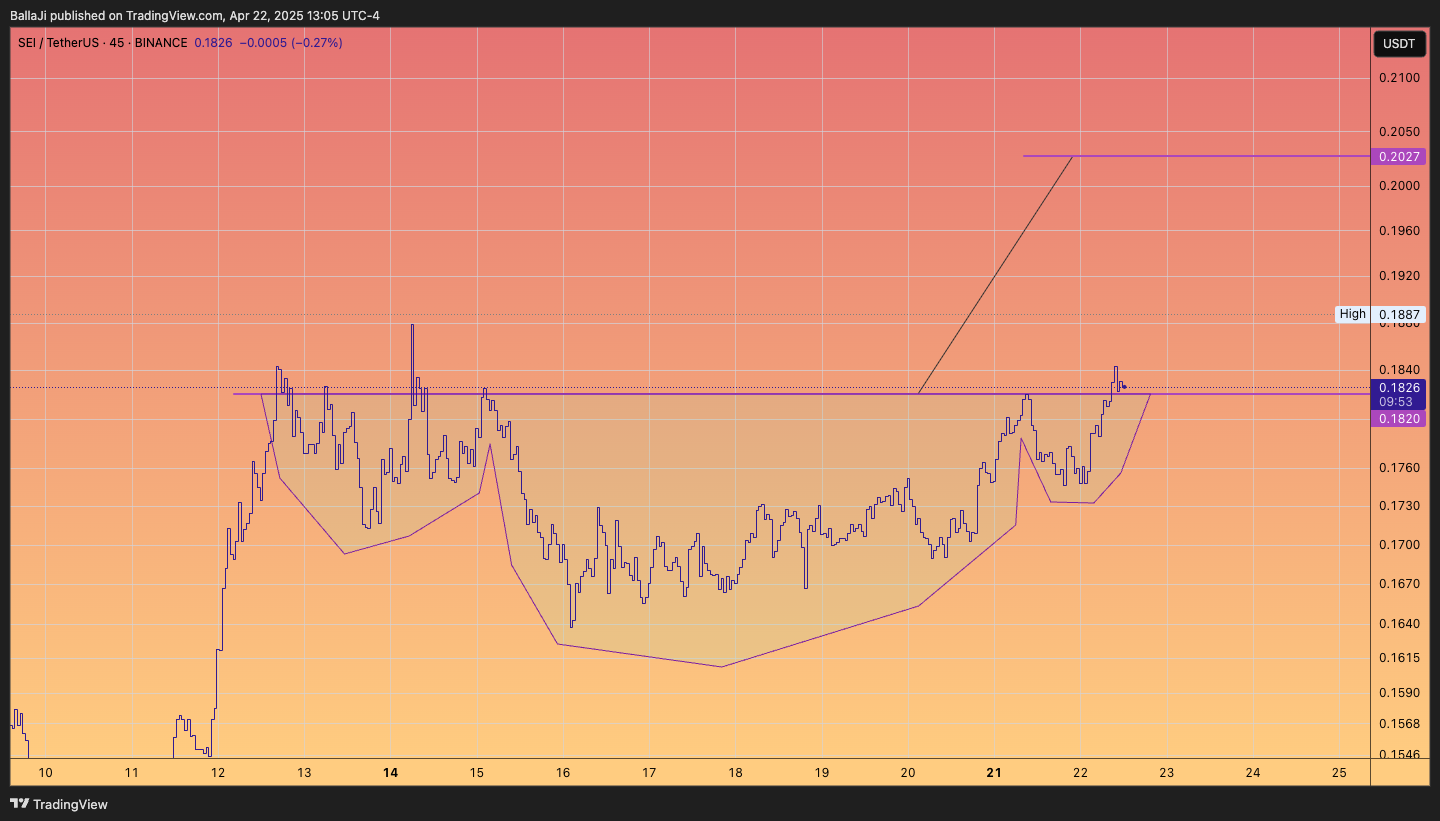 BINANCE:SEIUSDT Chart Image by BallaJi