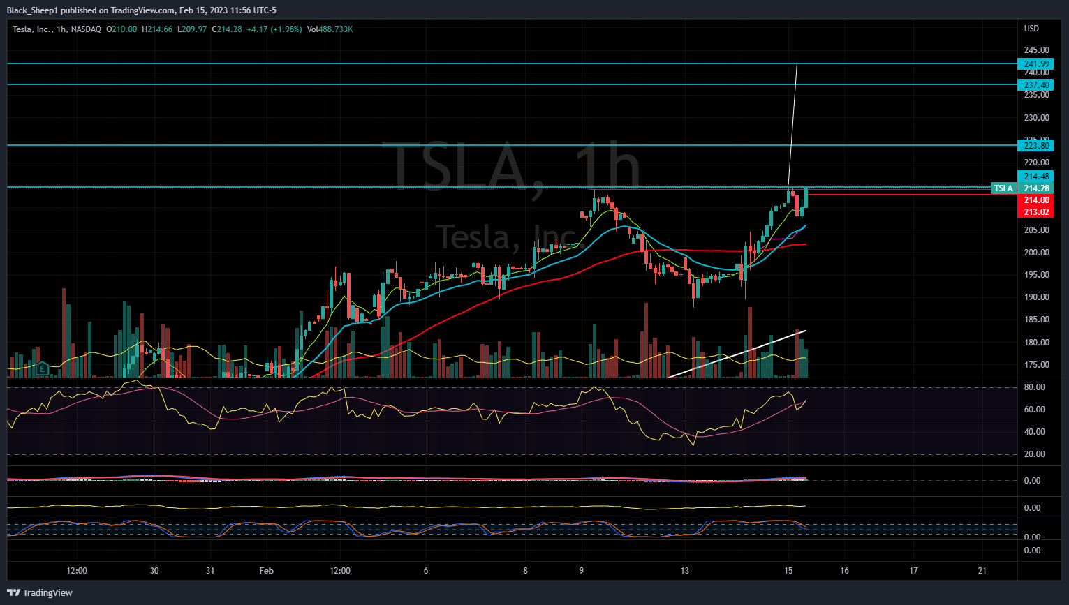 NASDAQ:TSLA Chart Image by Black_Sheep1