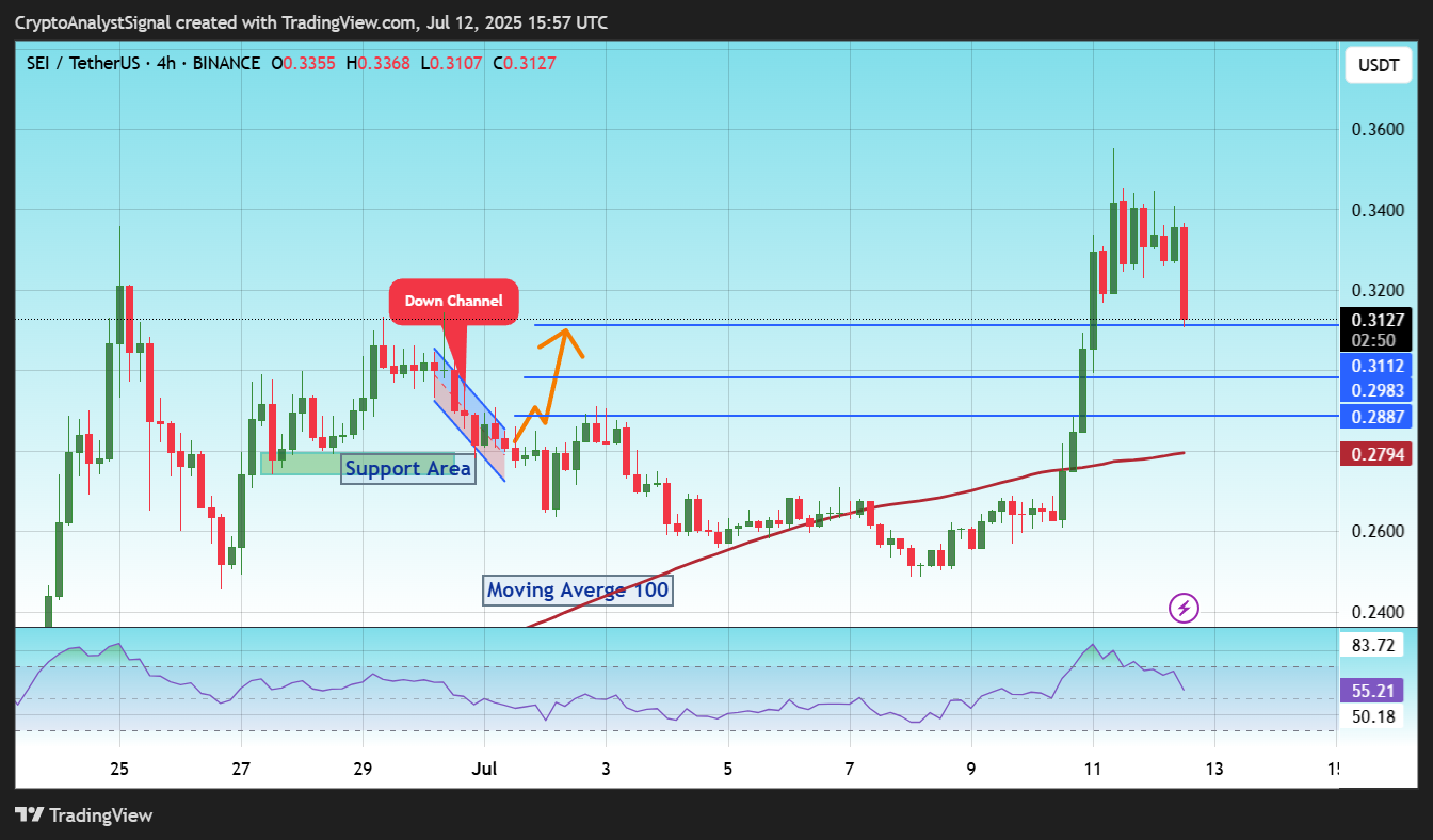 BINANCE:SEIUSDT Chart Image by CryptoAnalystSignal