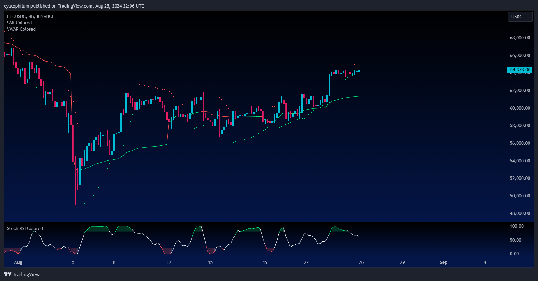BINANCE:BTCUSDC Chart Image by cyatophilum