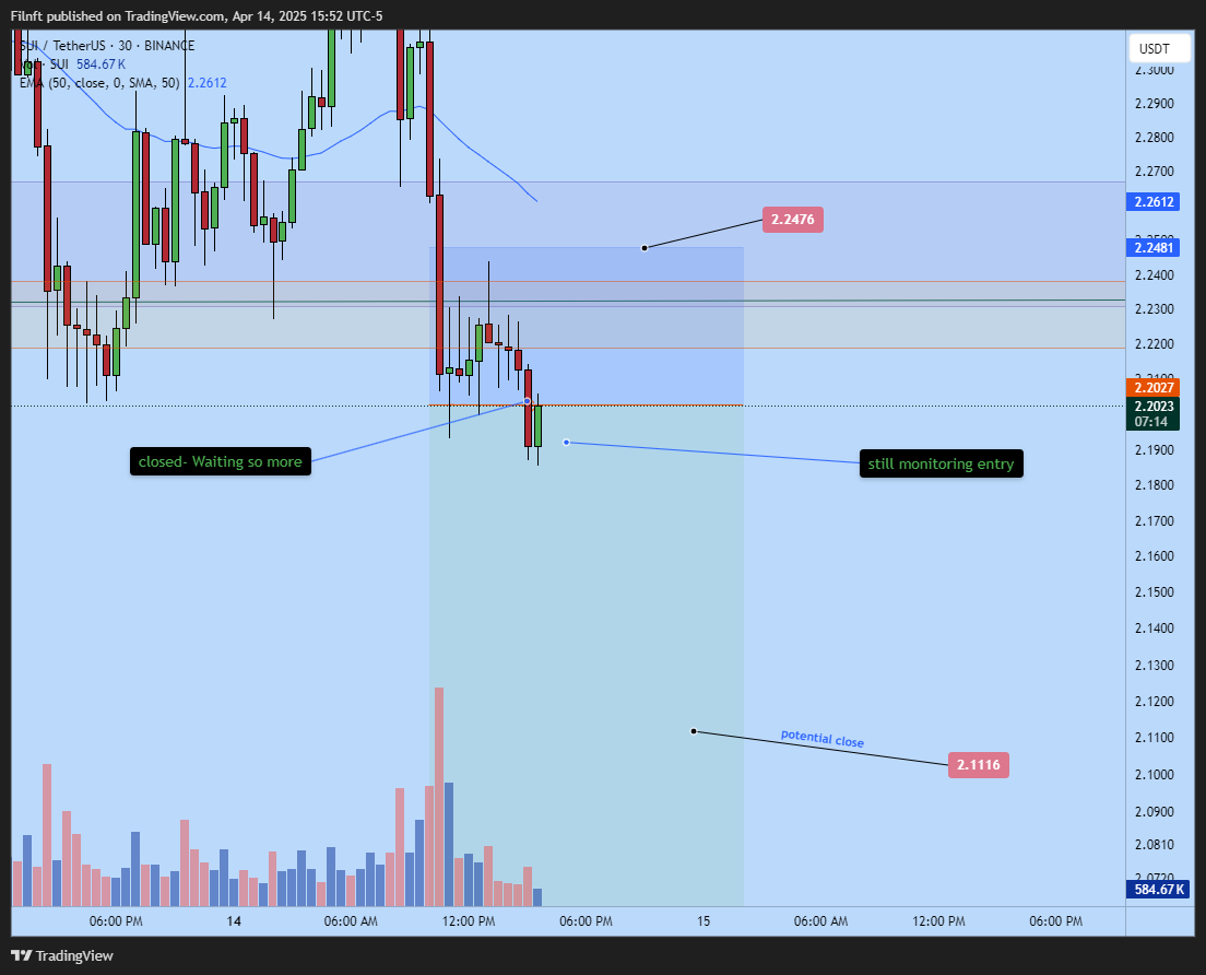 BINANCE:SUIUSDT Chart Image by Filnft