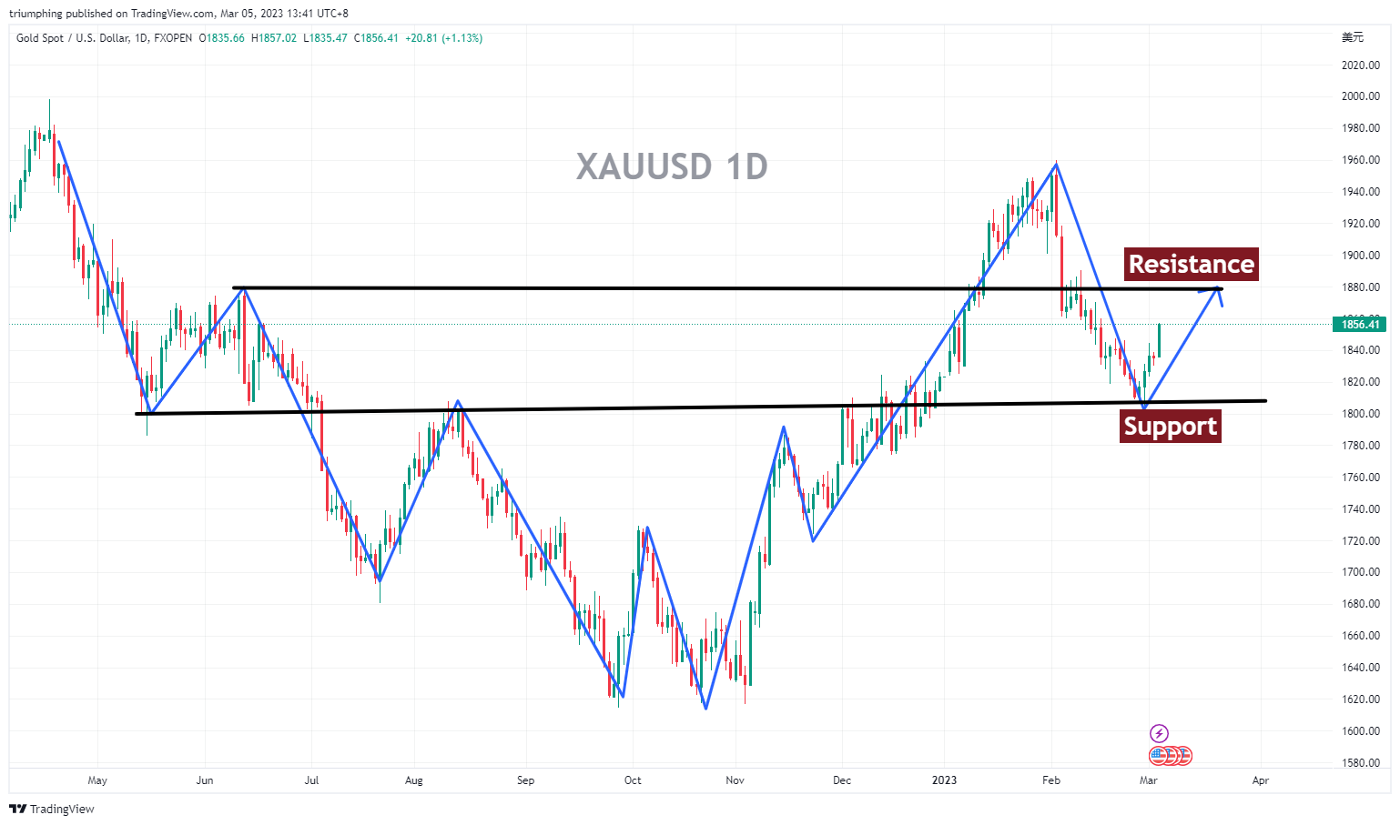 FXOPEN:XAUUSD Chart Image by triumphing