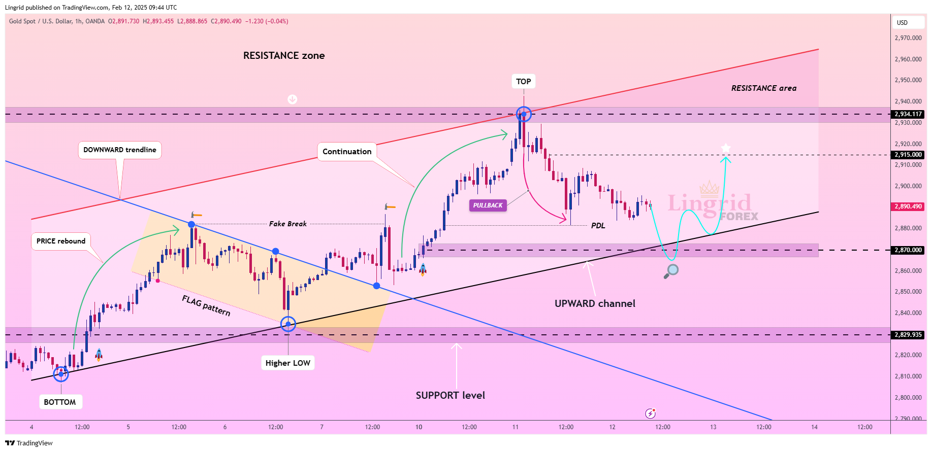 OANDA:XAUUSD Chart Image by Lingrid