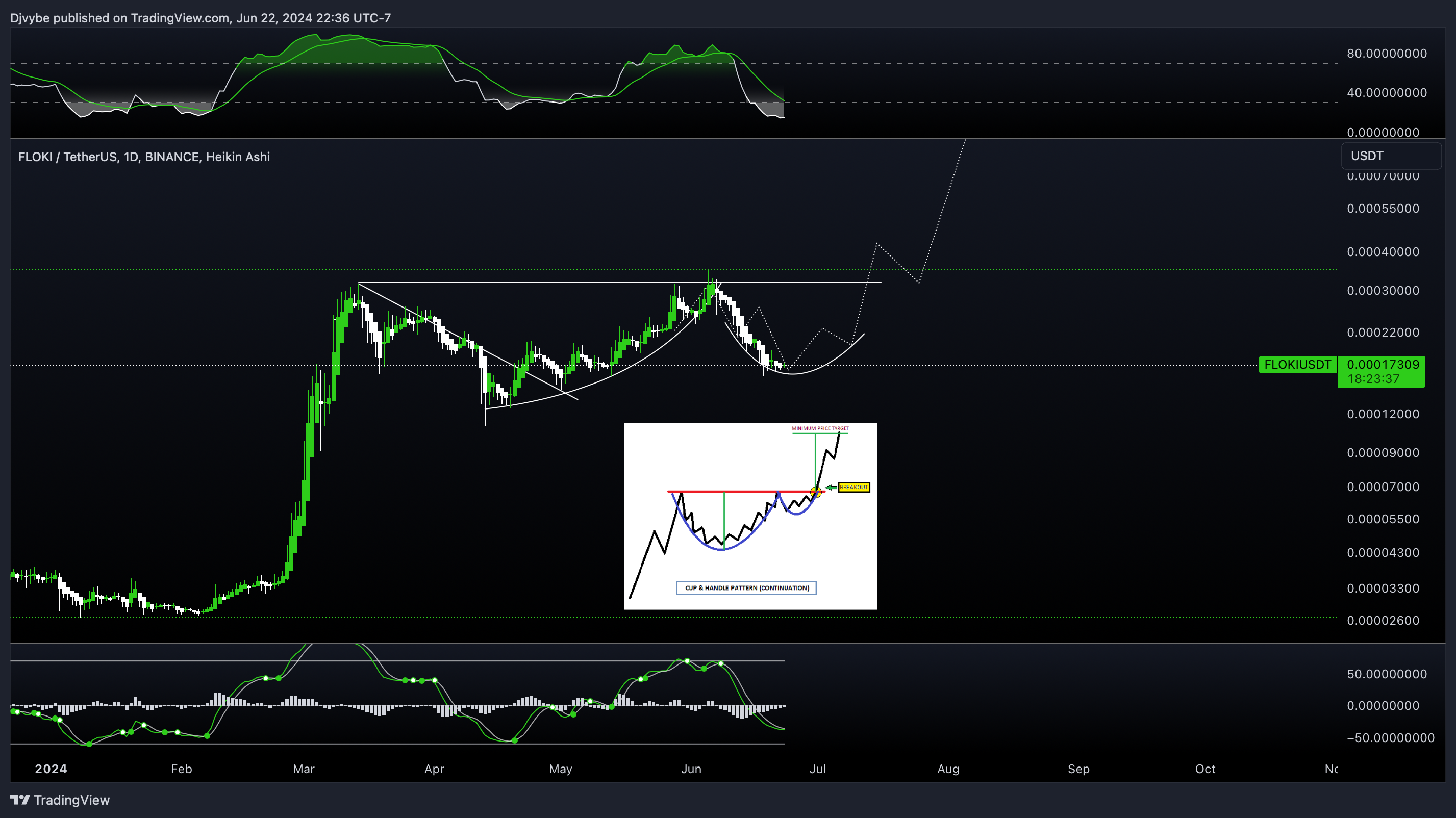 BINANCE:FLOKIUSDT Chart Image by Djvybe