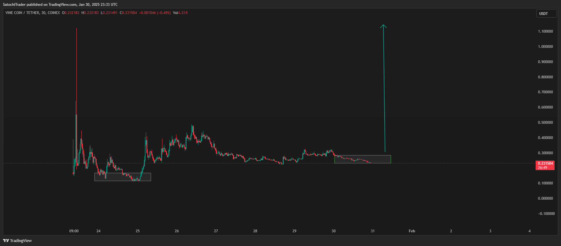 COINEX:VINEUSDT Chart Image by SatochiTrader