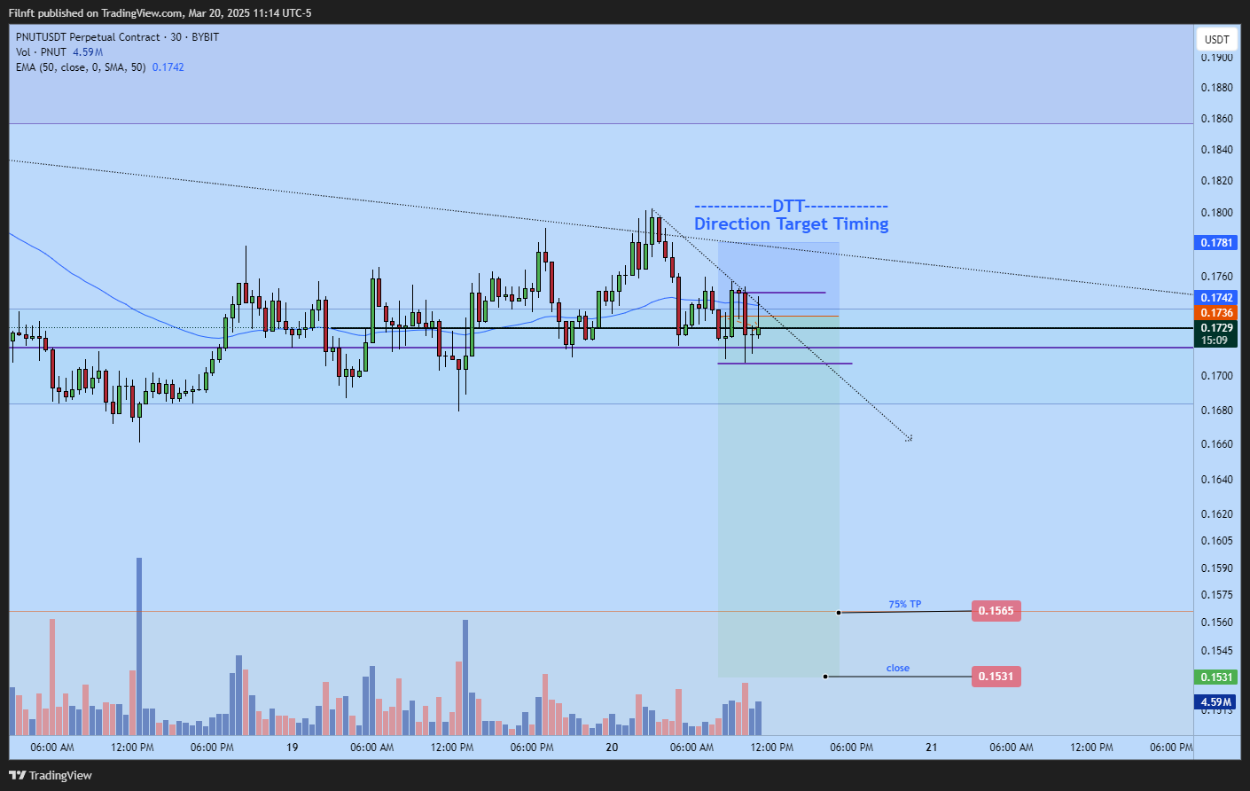 BYBIT:PNUTUSDT.P Chart Image by Filnft