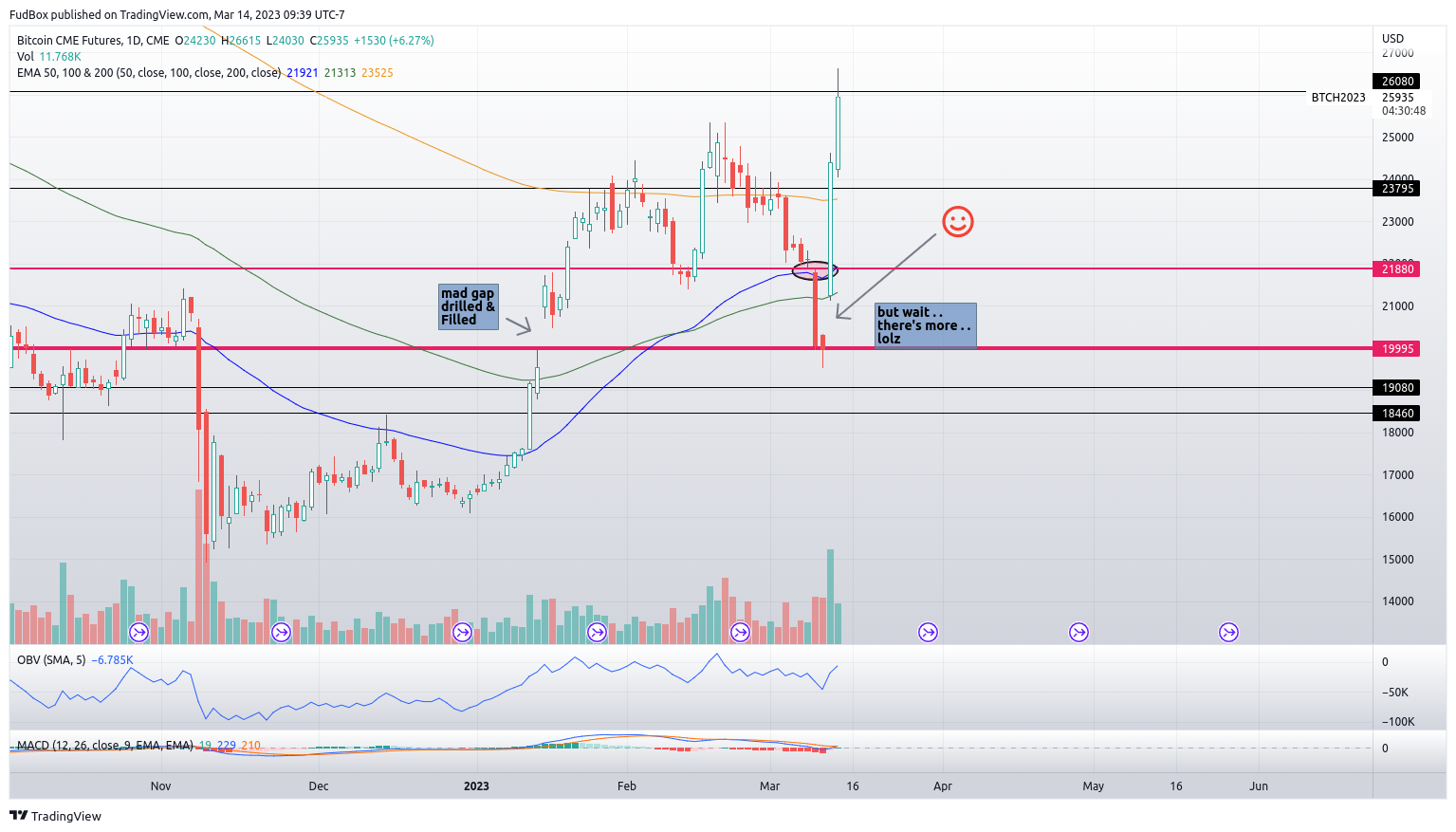 CME:BTC1! Chart Image by FudBox