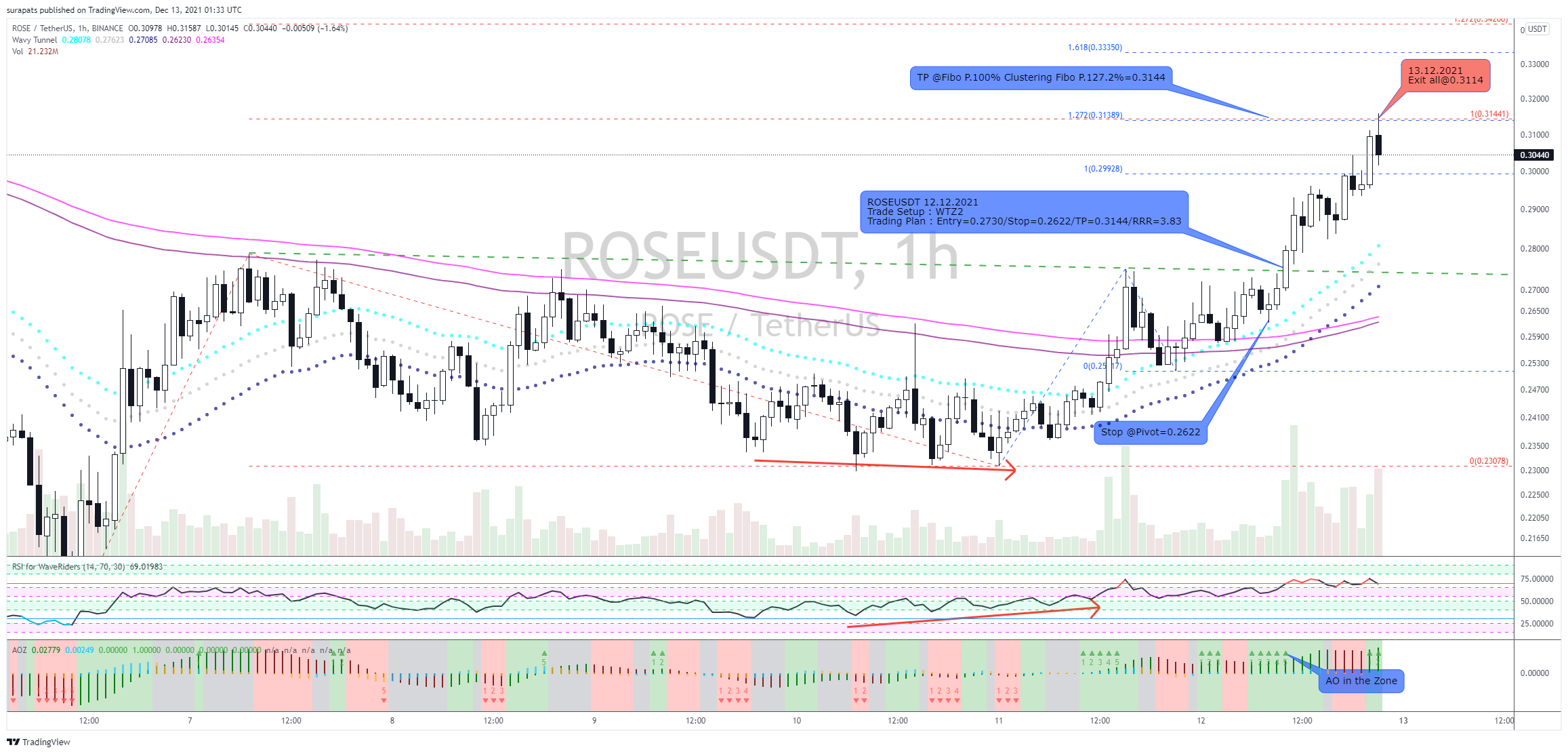 BINANCE:ROSEUSDT Chart Image by surapats