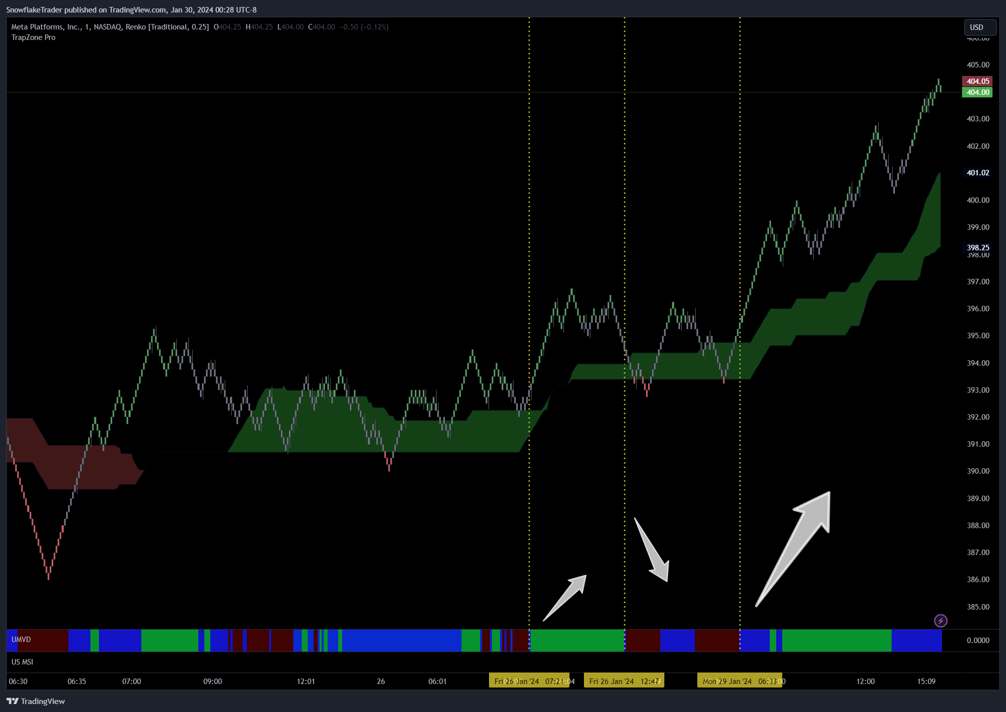 NASDAQ:META Chart Image by SnowflakeTrader