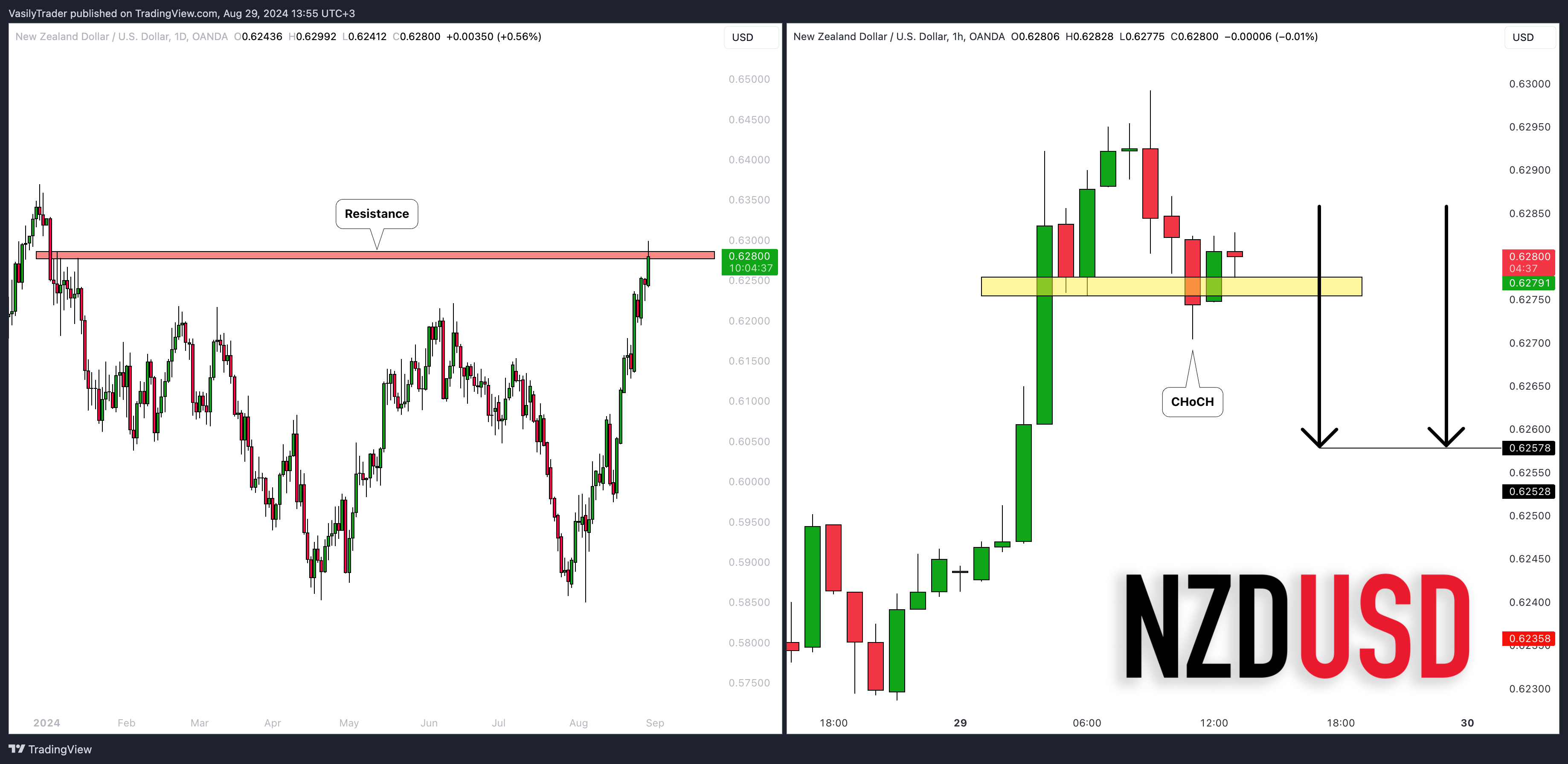 OANDA:NZDUSD Chart Image by VasilyTrader