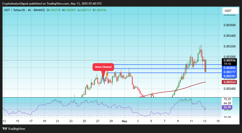 BINANCE:NOTUSDT Chart Image by CryptoAnalystSignal
