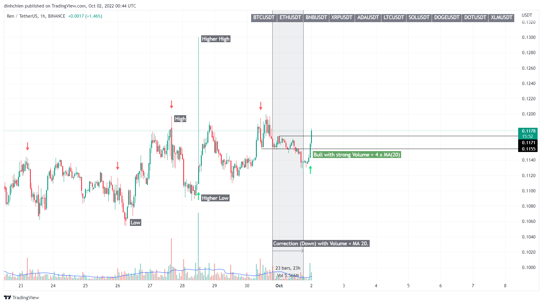 BINANCE:RENUSDT Chart Image by dinhchien