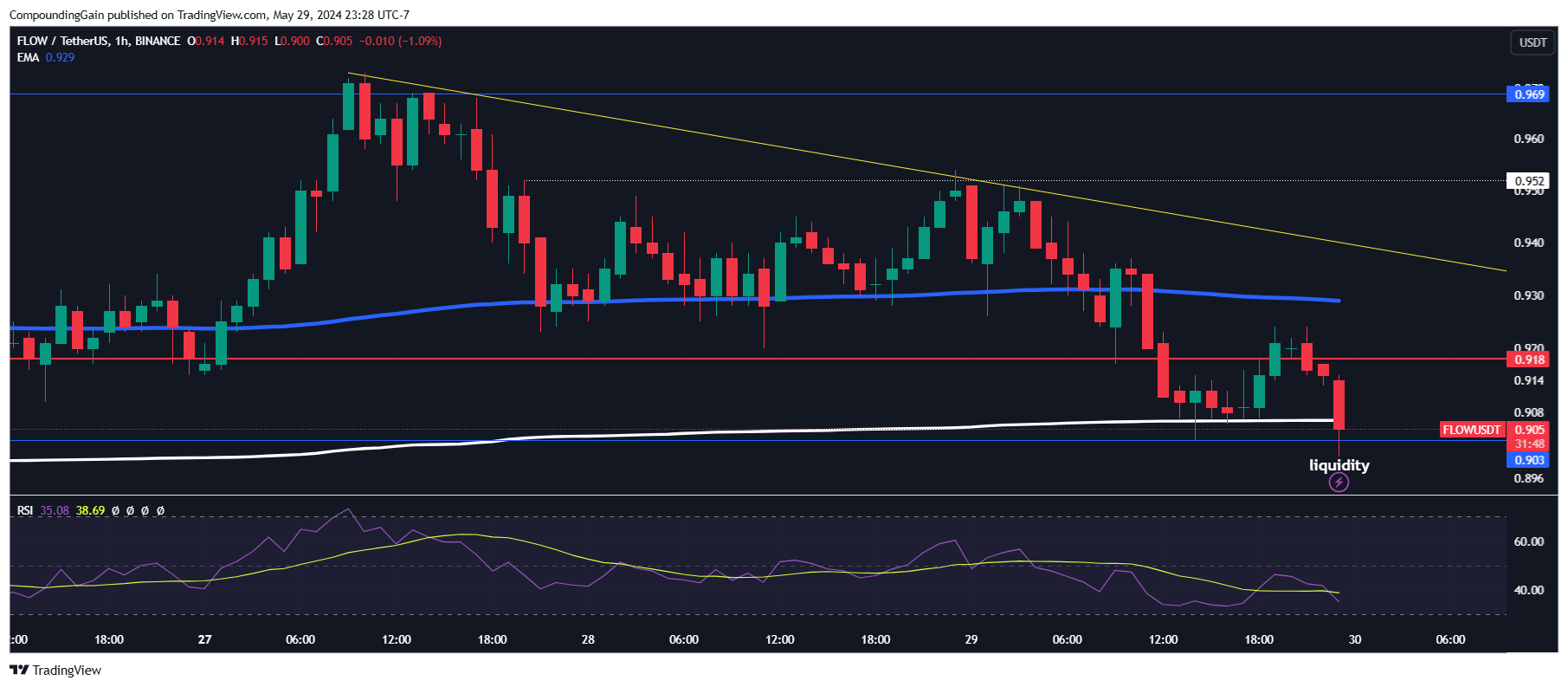 BINANCE:FLOWUSDT Chart Image by CompoundingGain