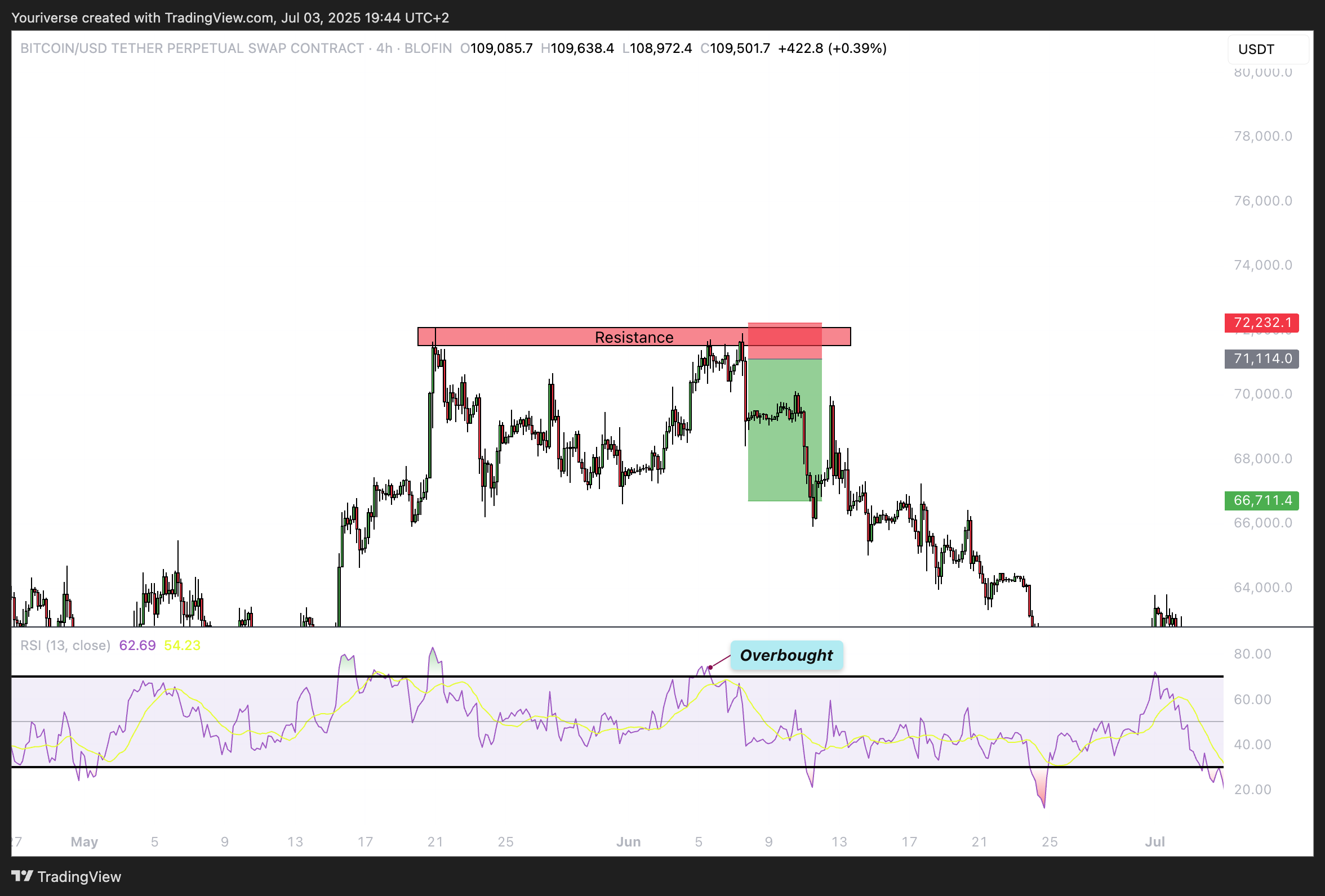 BLOFIN:BTCUSDT.P Chart Image by Youriverse