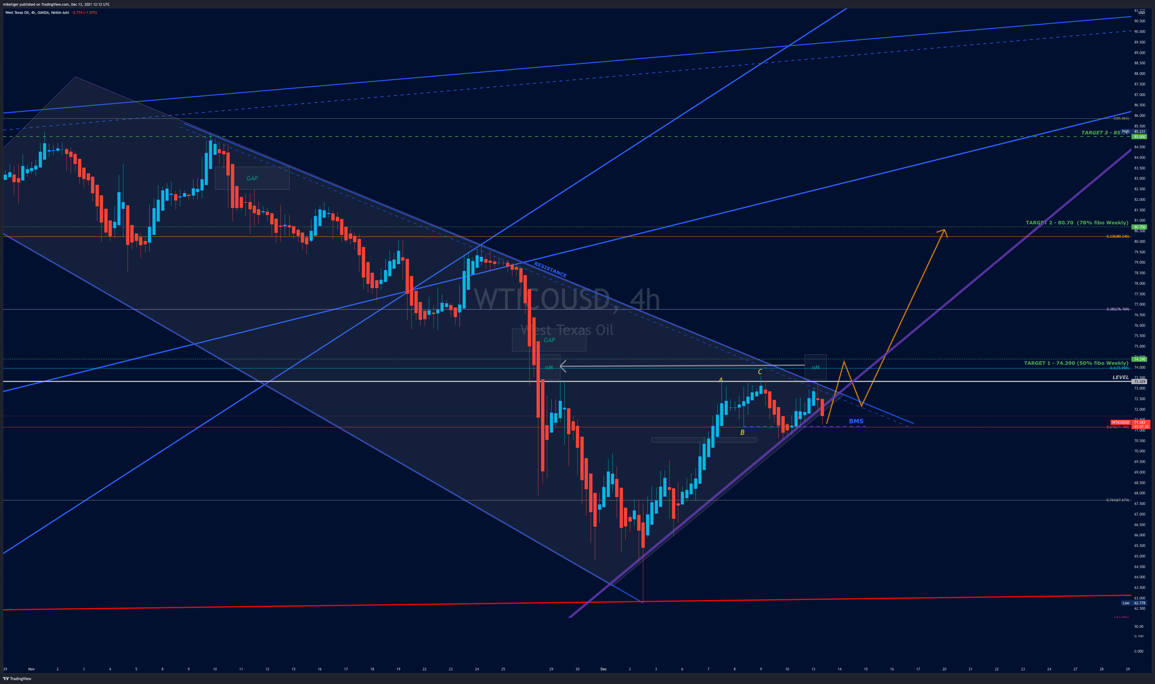 OANDA:WTICOUSD Chart Image by miketiger