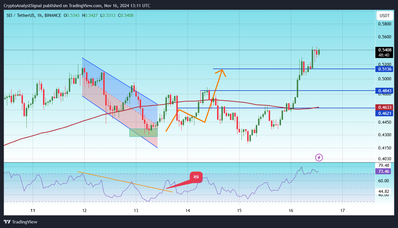 BINANCE:SEIUSDT Chart Image by CryptoAnalystSignal