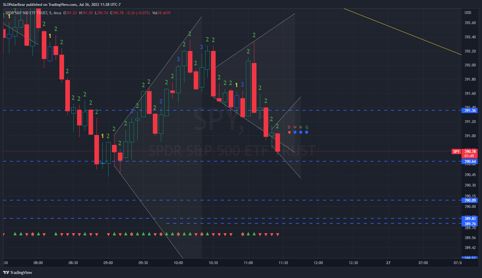 AMEX:SPY Chart Image by SLOPolarBear