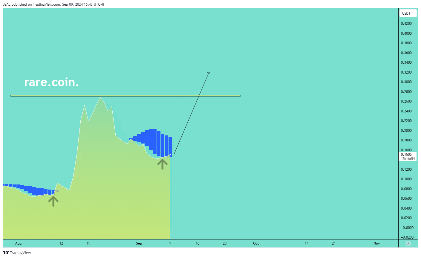 BINANCE:RAREUSDT Chart Image by JSAL
