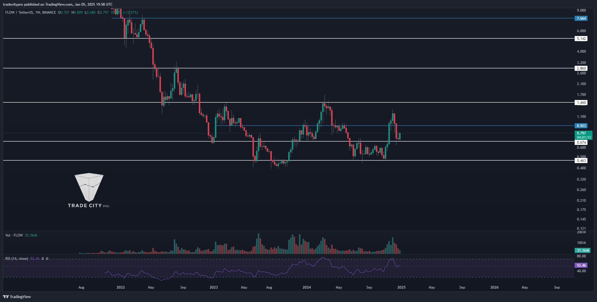 BINANCE:FLOWUSDT Chart Image by tradecitypro
