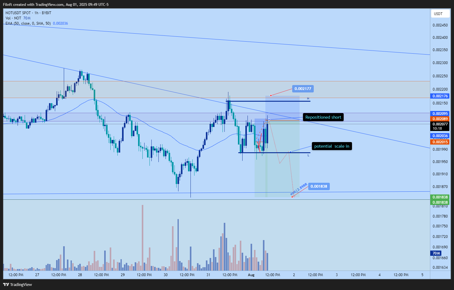 BYBIT:NOTUSDT Chart Image by Filnft
