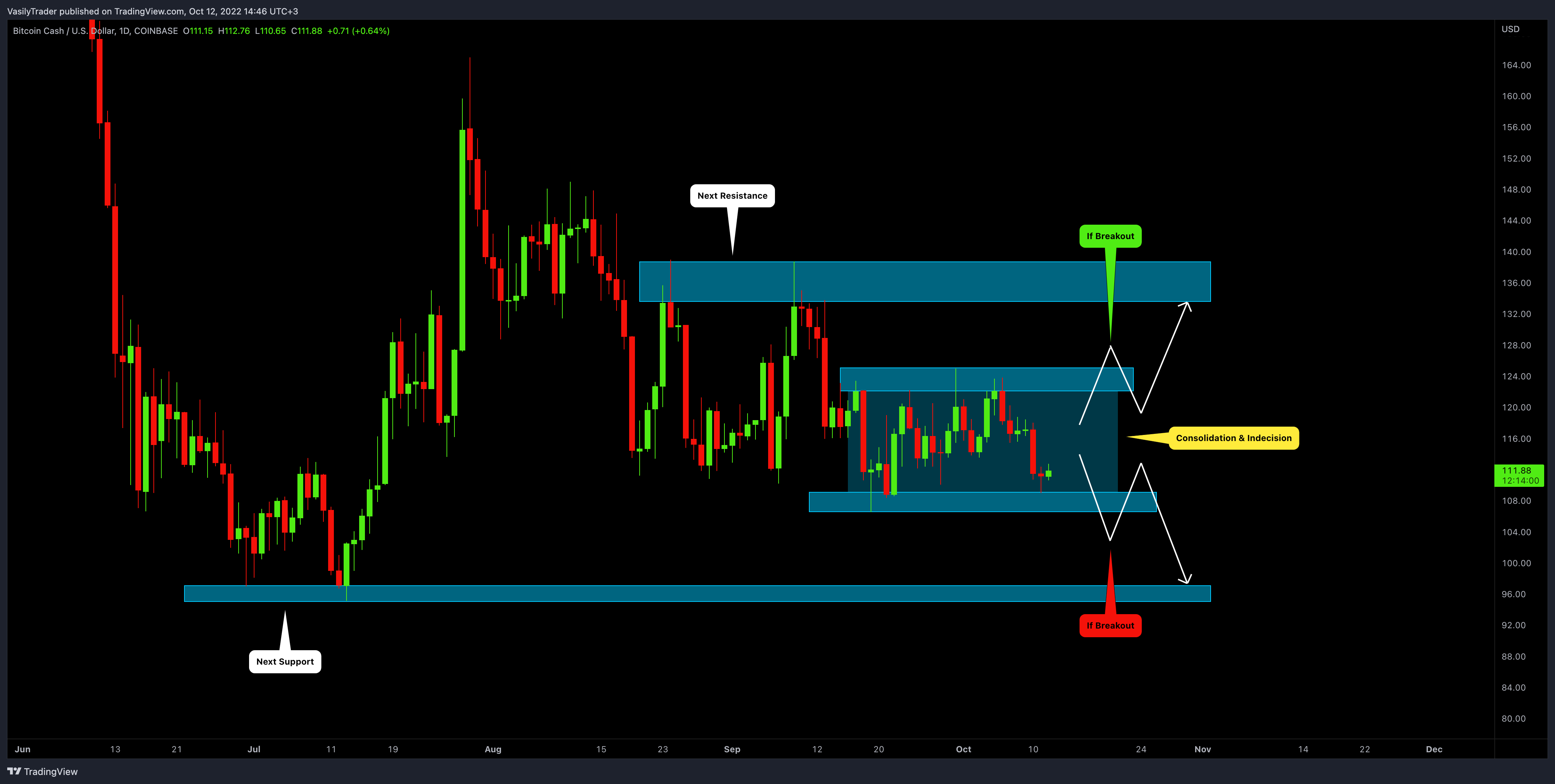 COINBASE:BCHUSD Chart Image by VasilyTrader