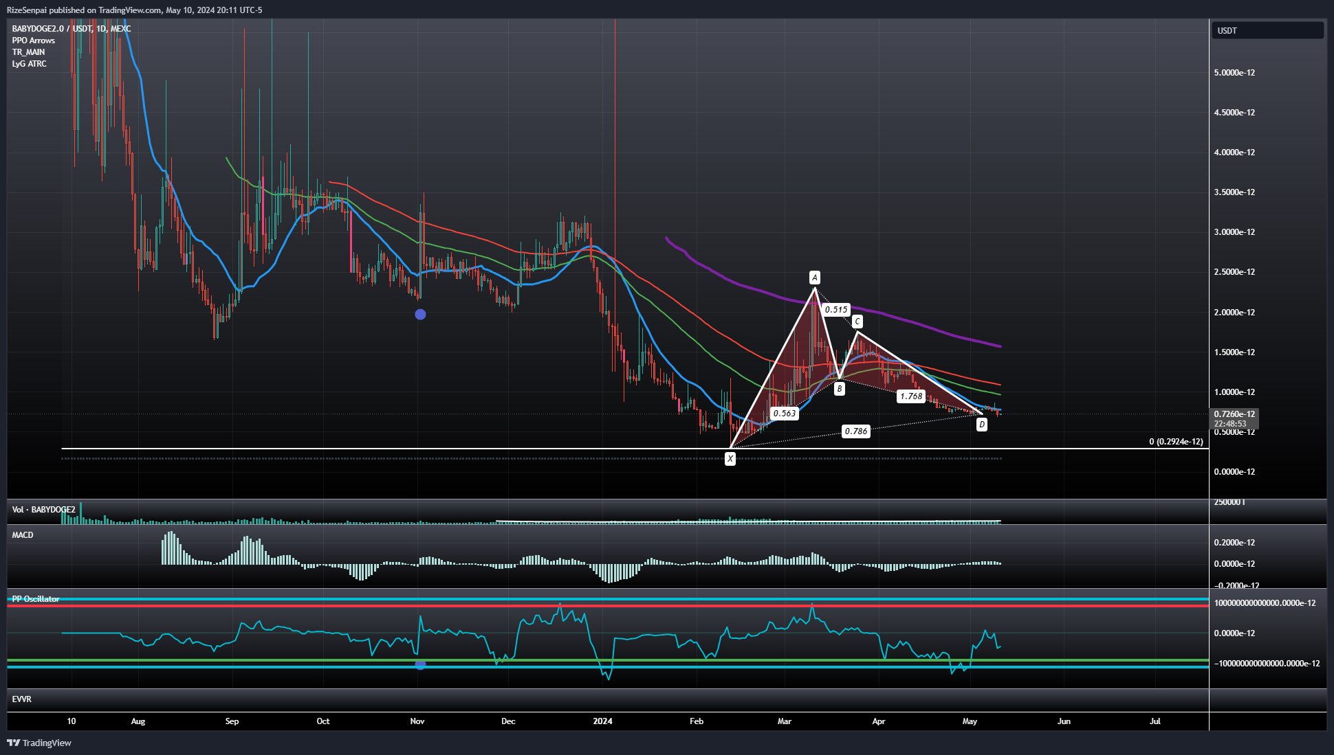 MEXC:BABYDOGE2USDT Chart Image by RizeSenpai